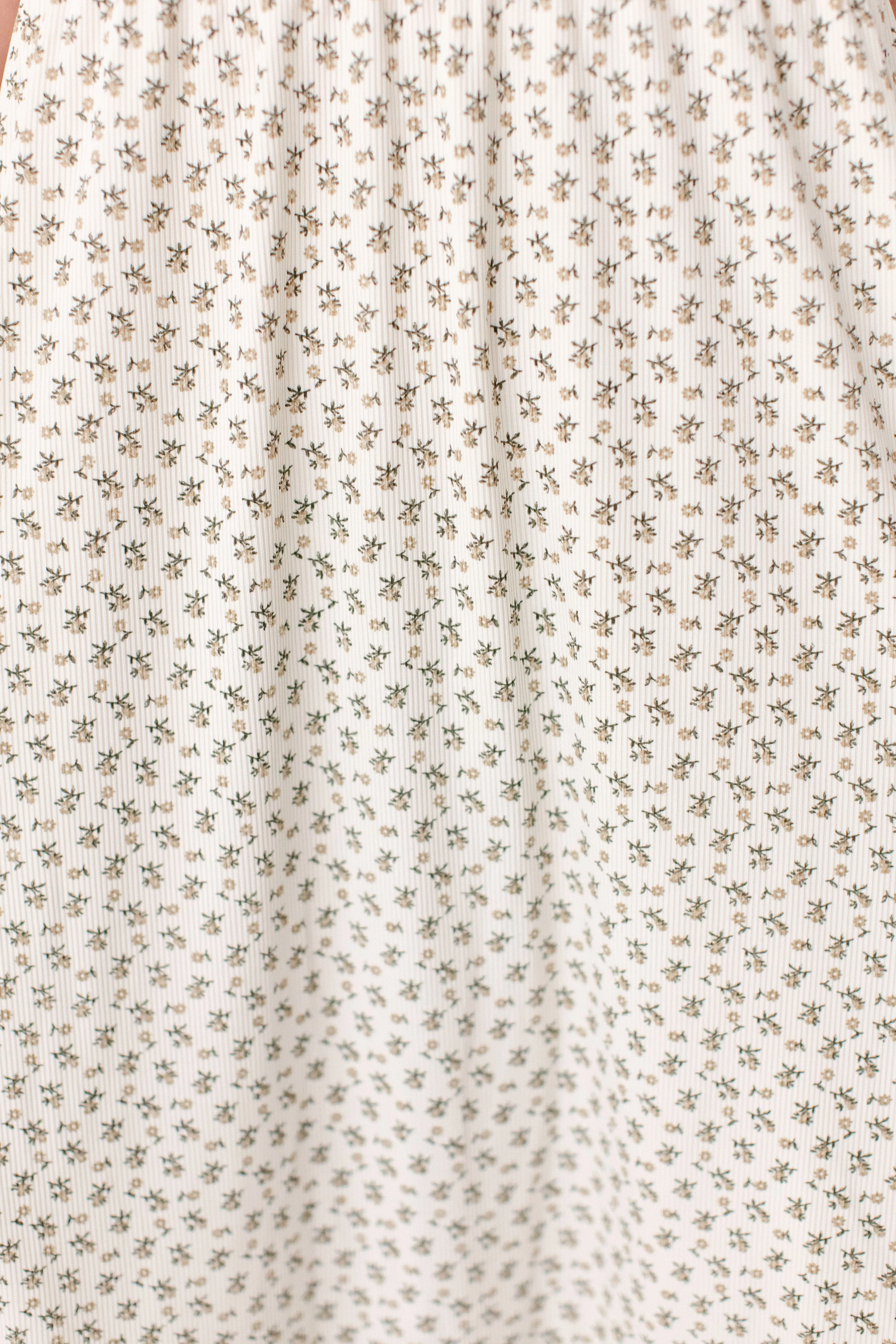 Shiloh Ditsy Floral Ribbed Midi Dress - Image 8