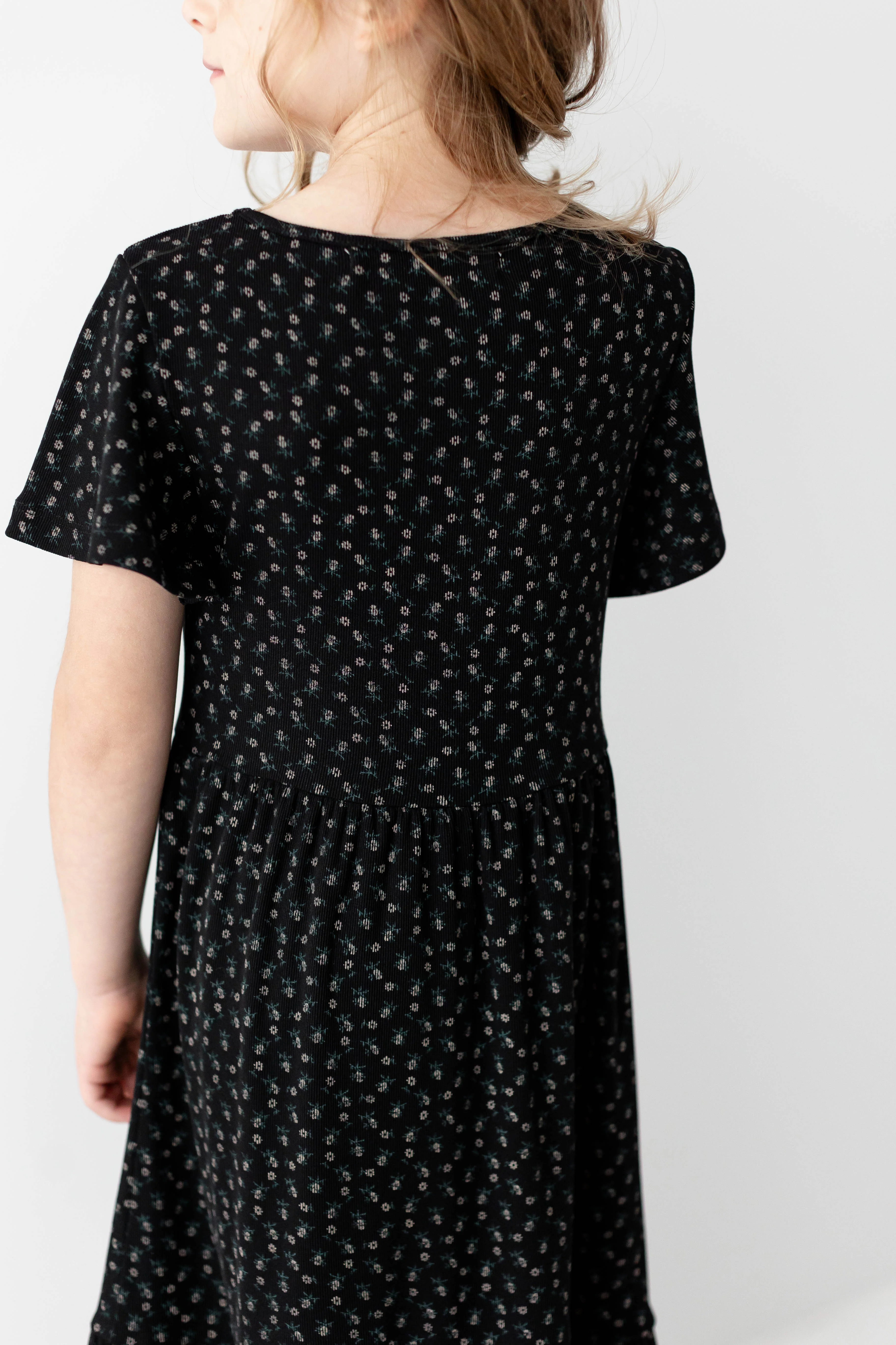 Shiloh Girl Floral Ribbed Tiered Dress FINAL SALE - Image 6