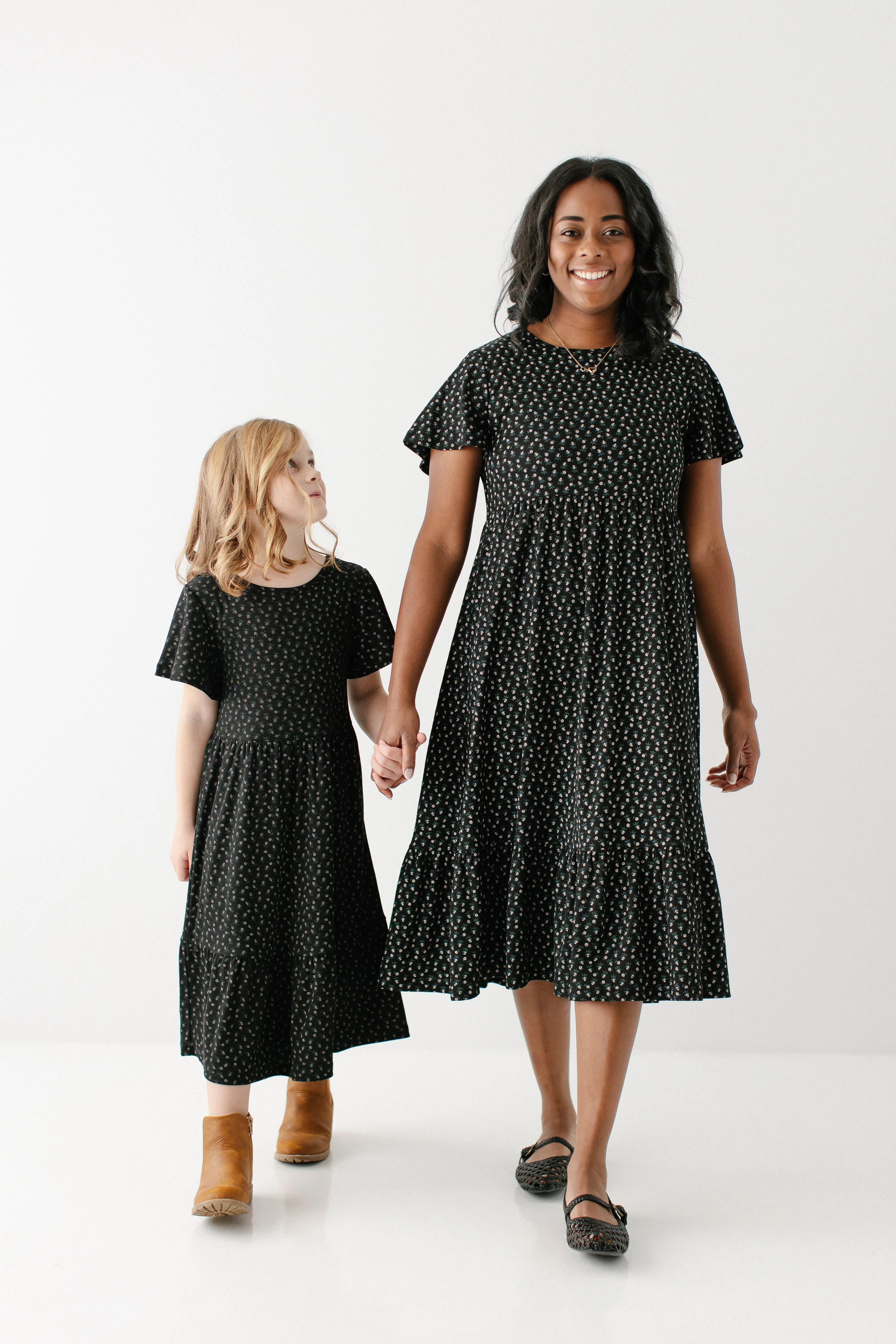 Shiloh Girl Floral Ribbed Tiered Dress FINAL SALE - Image 7