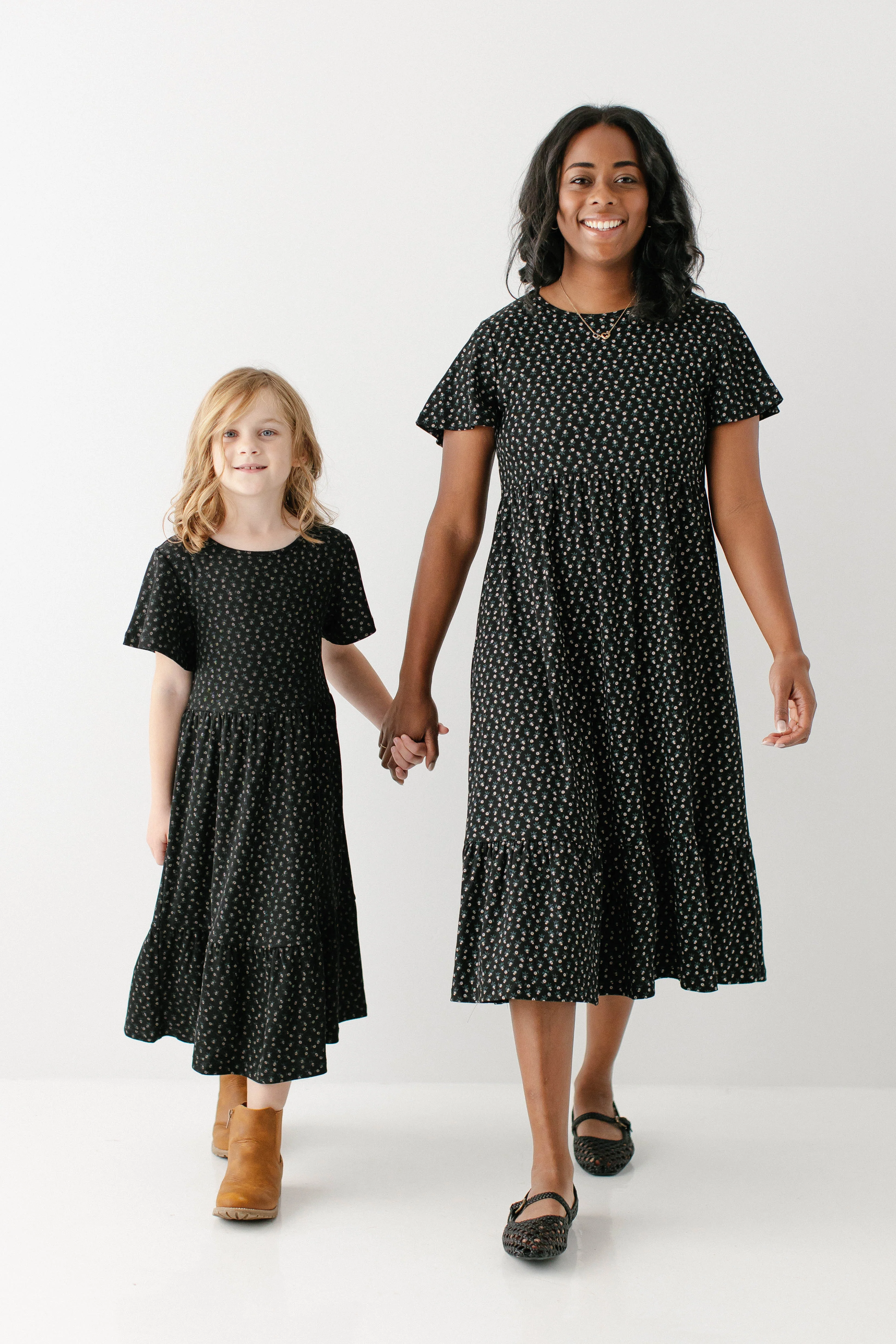 Shiloh Floral Ribbed Tiered Midi Dress FINAL SALE - Image 7