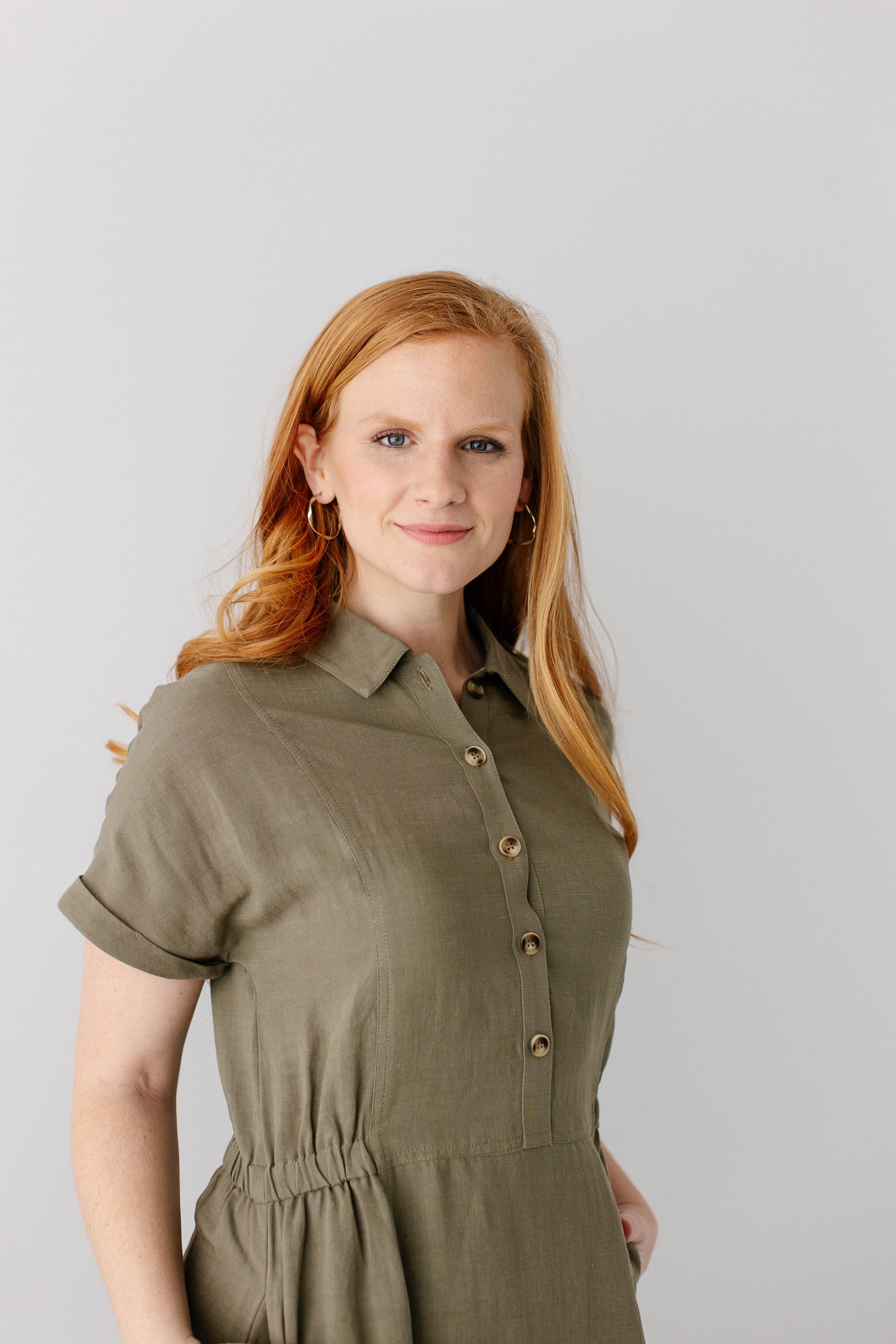 Siena Collared Button Up Midi Dress - Image 10
