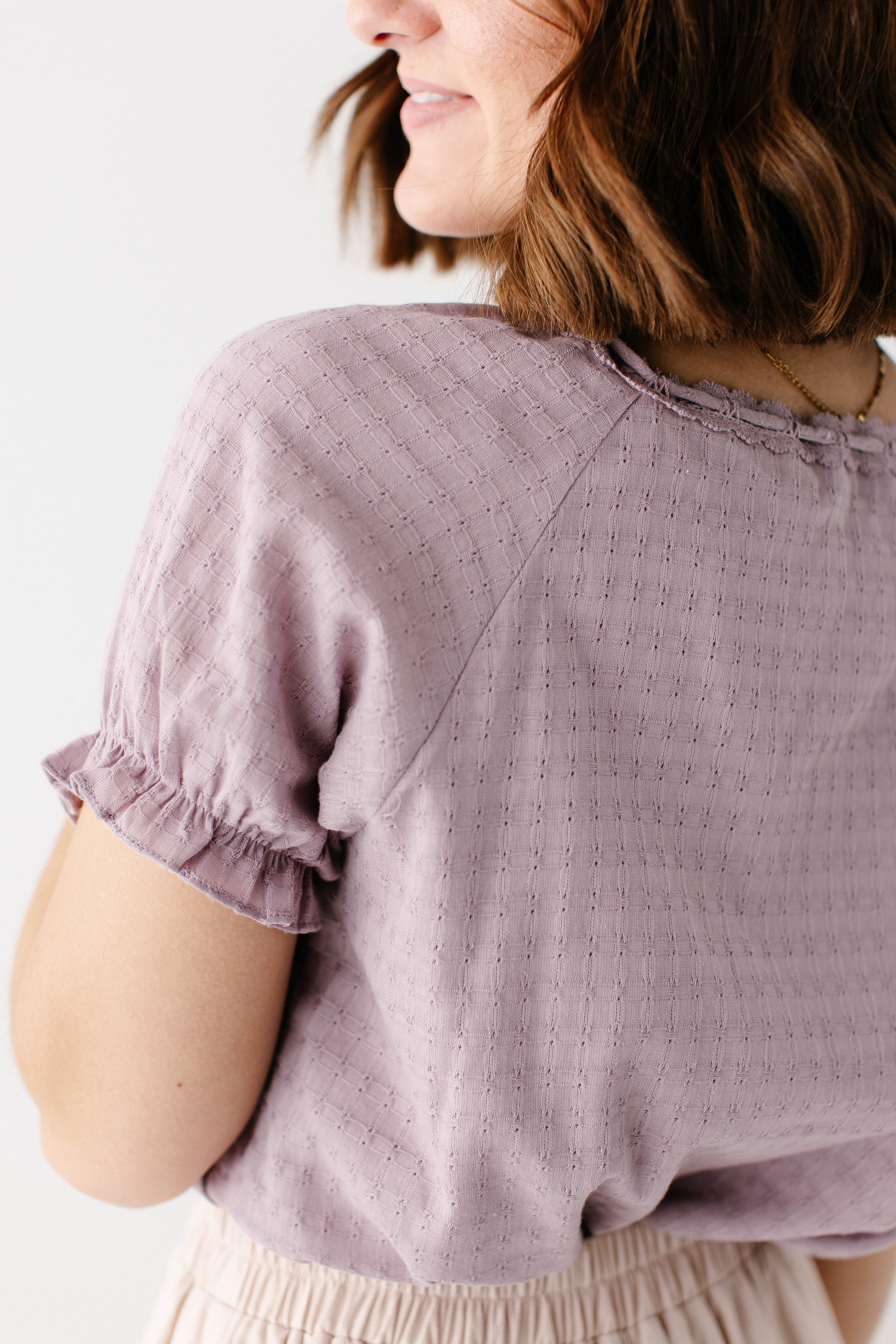 Skylar Textured Button Down Top - Image 10