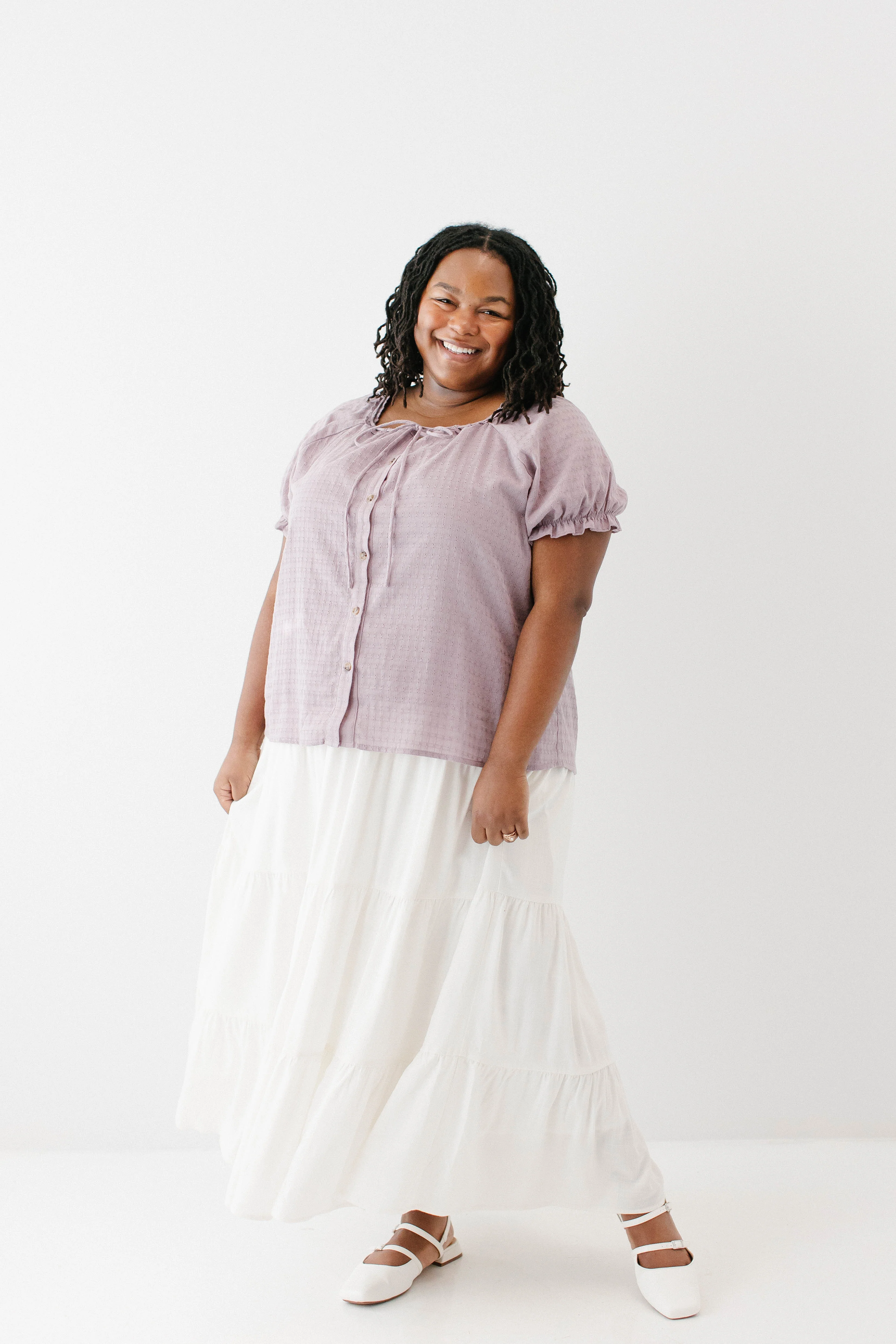 Skylar Textured Button Down Top - Image 11
