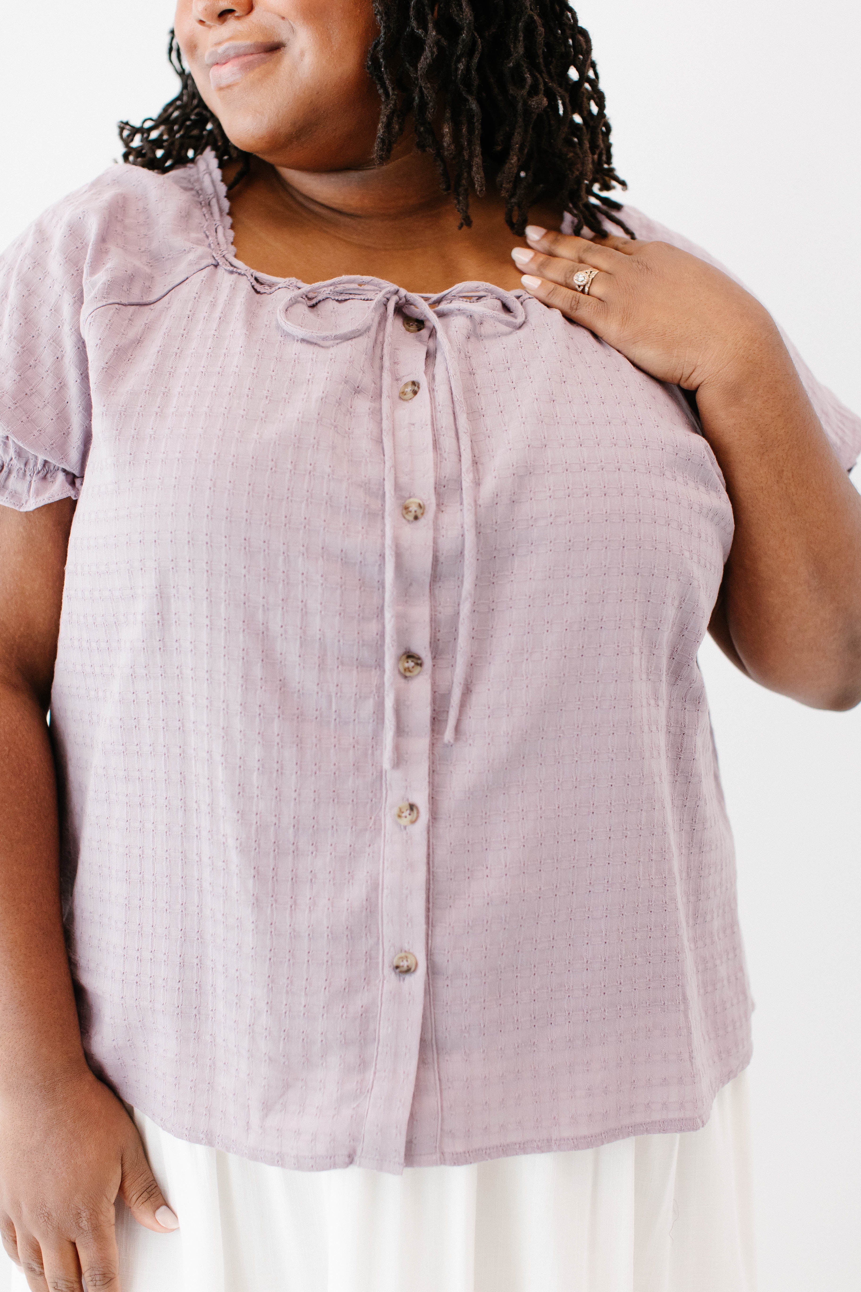 Skylar Textured Button Down Top - Image 12