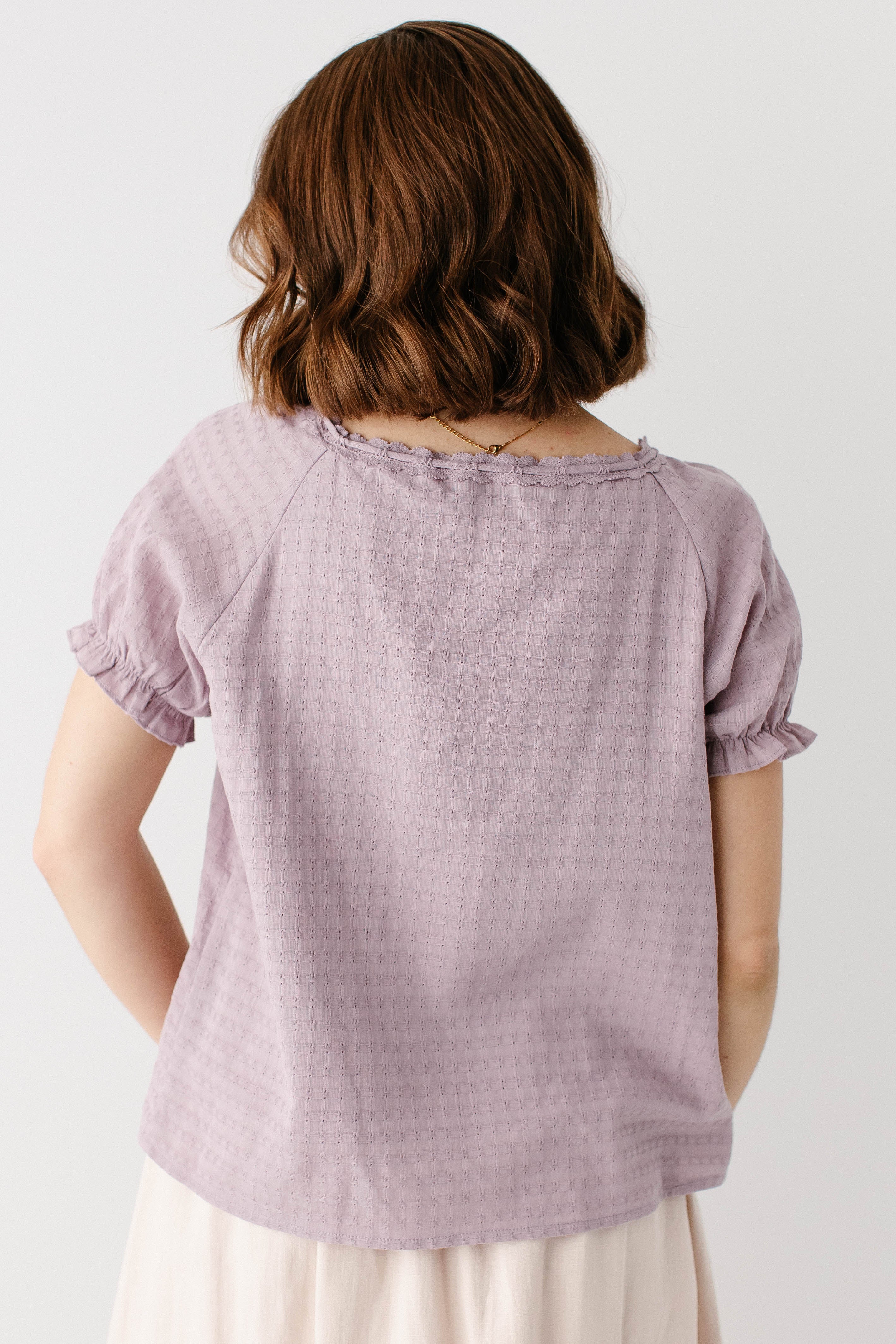Skylar Textured Button Down Top - Image 9