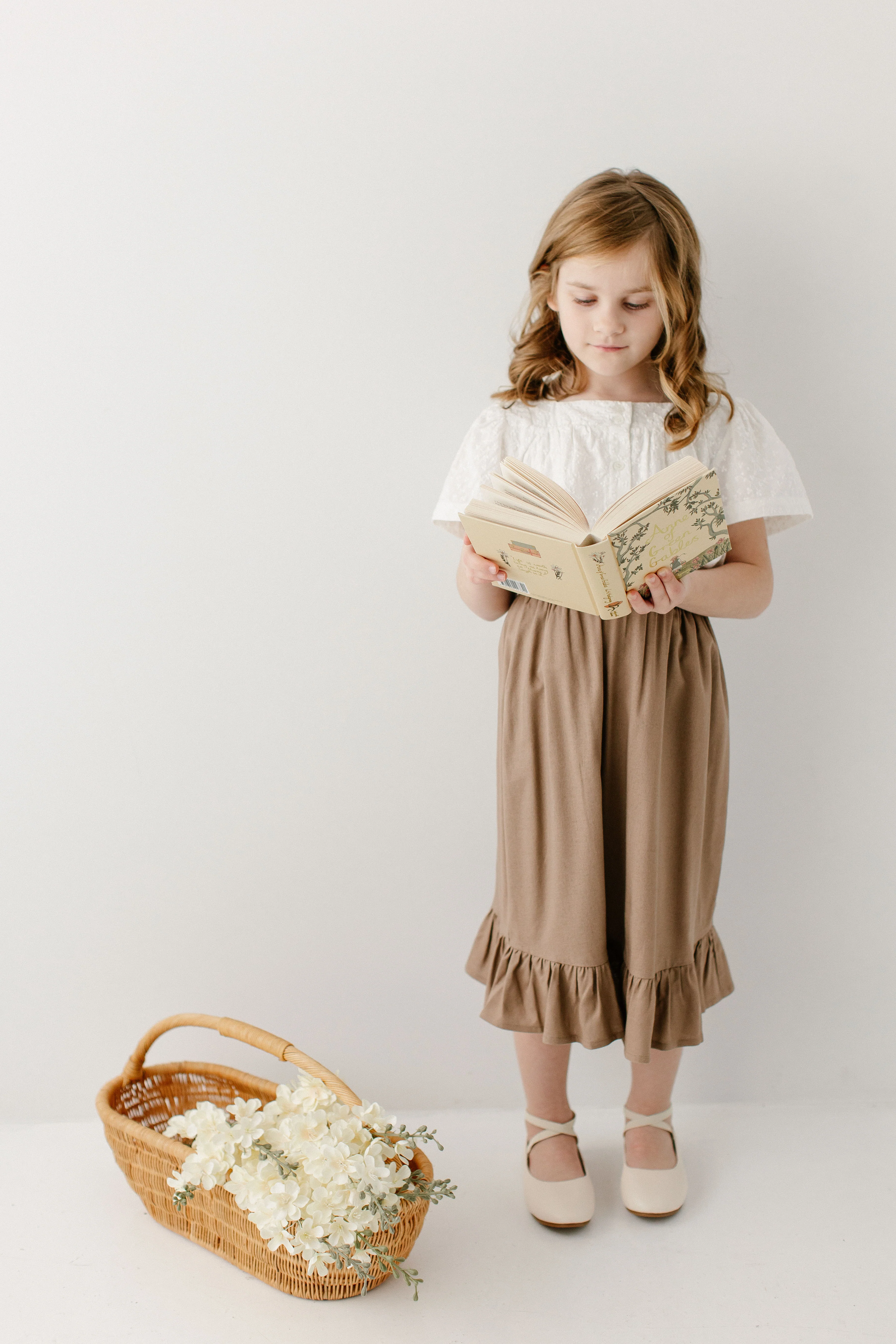 Tessa Girl Ruffle Hem Midi Skirt - Image 2