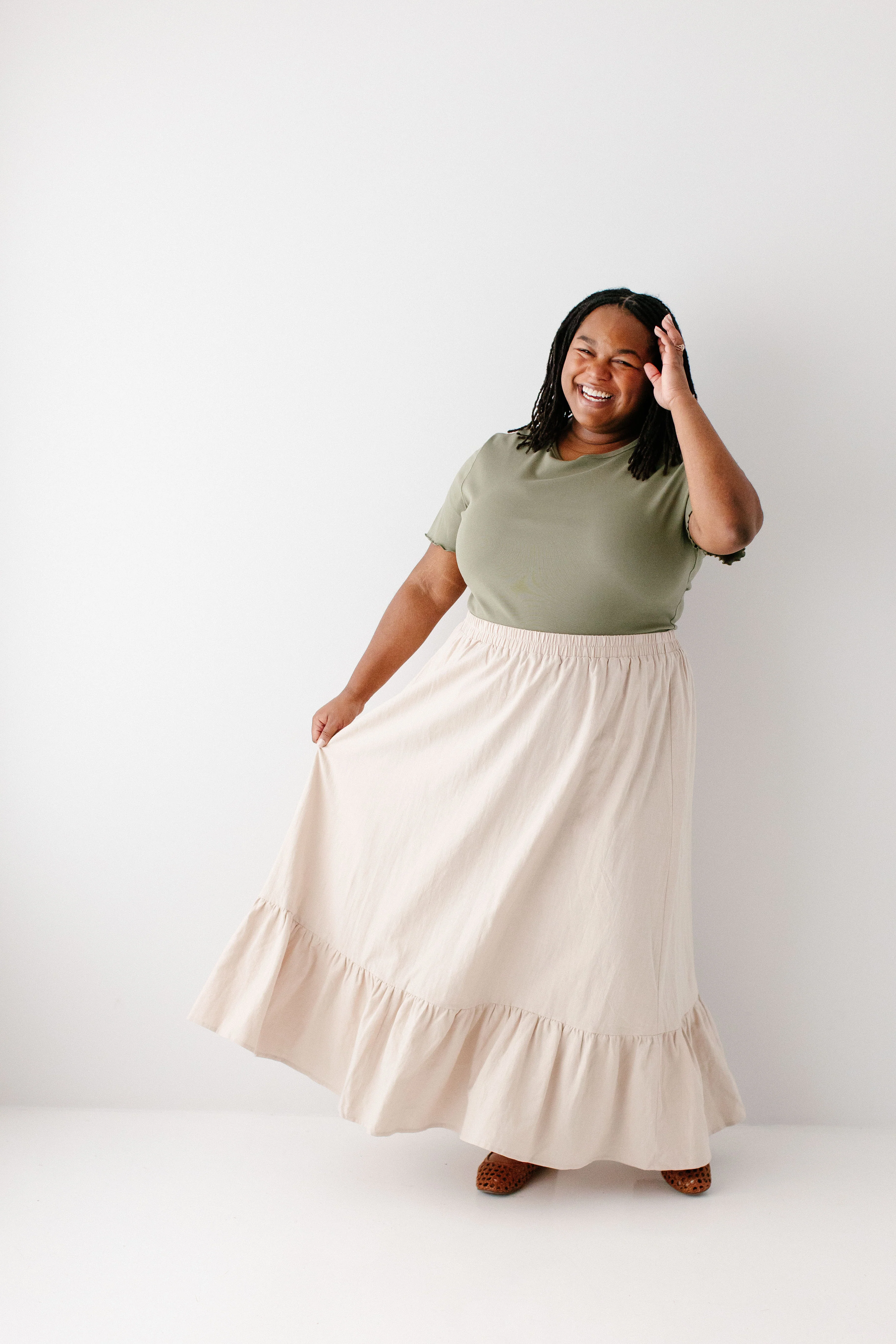 Tessa Ruffle Hem Maxi Skirt - Image 10
