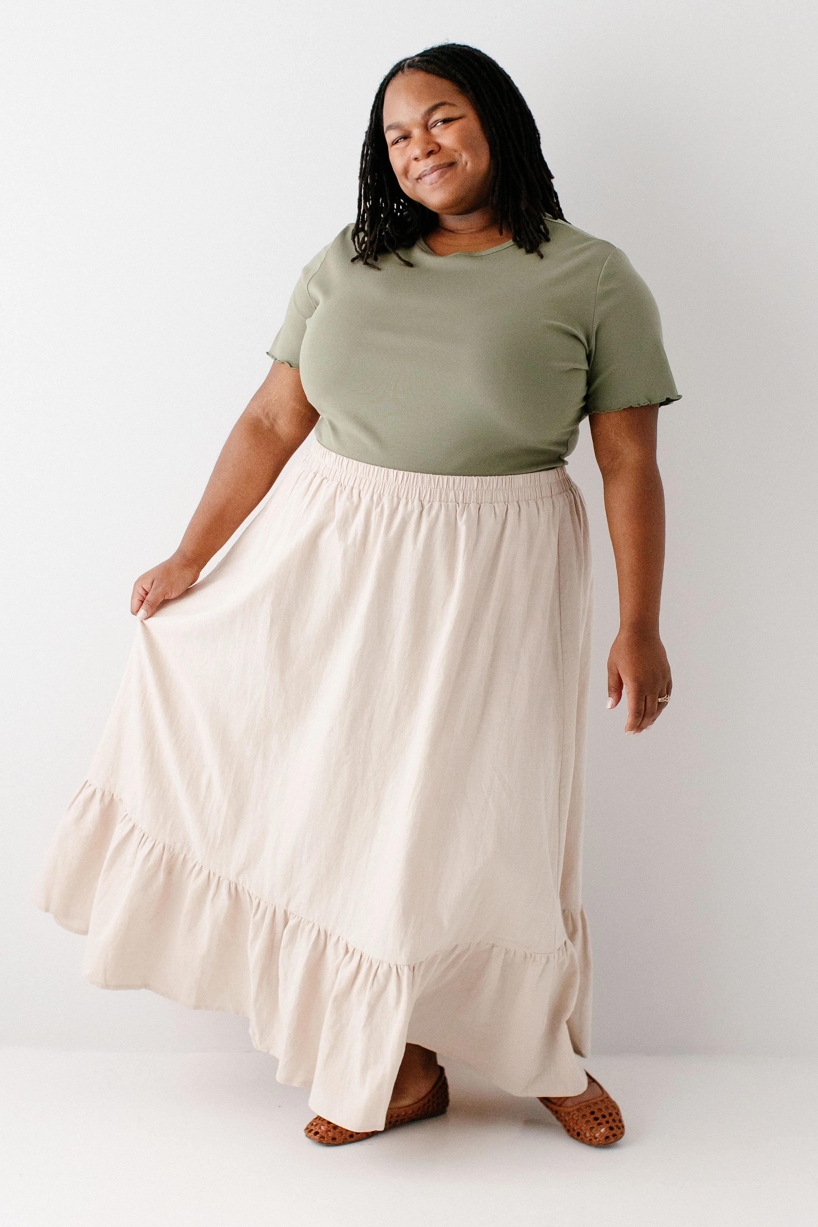 Tessa Ruffle Hem Maxi Skirt - Image 8