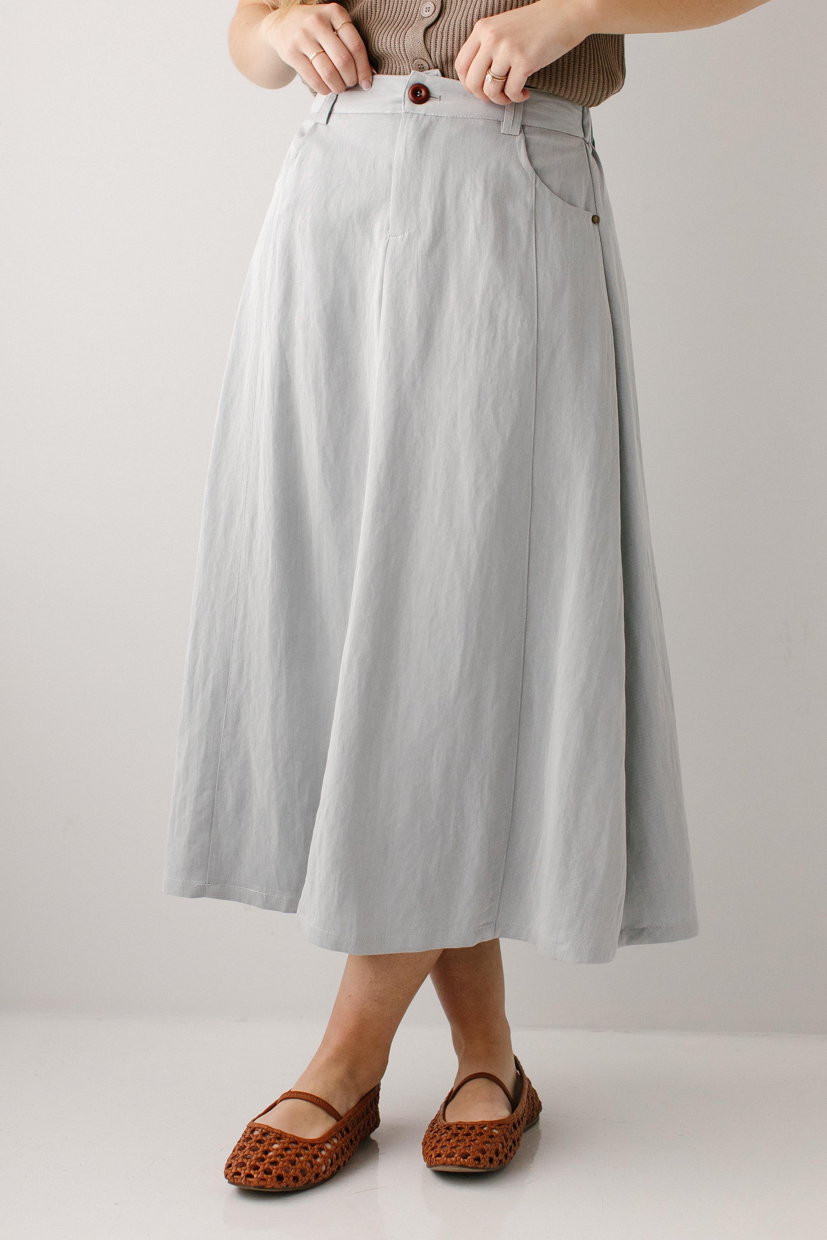 Thames A-Line Midi Skirt - Image 2