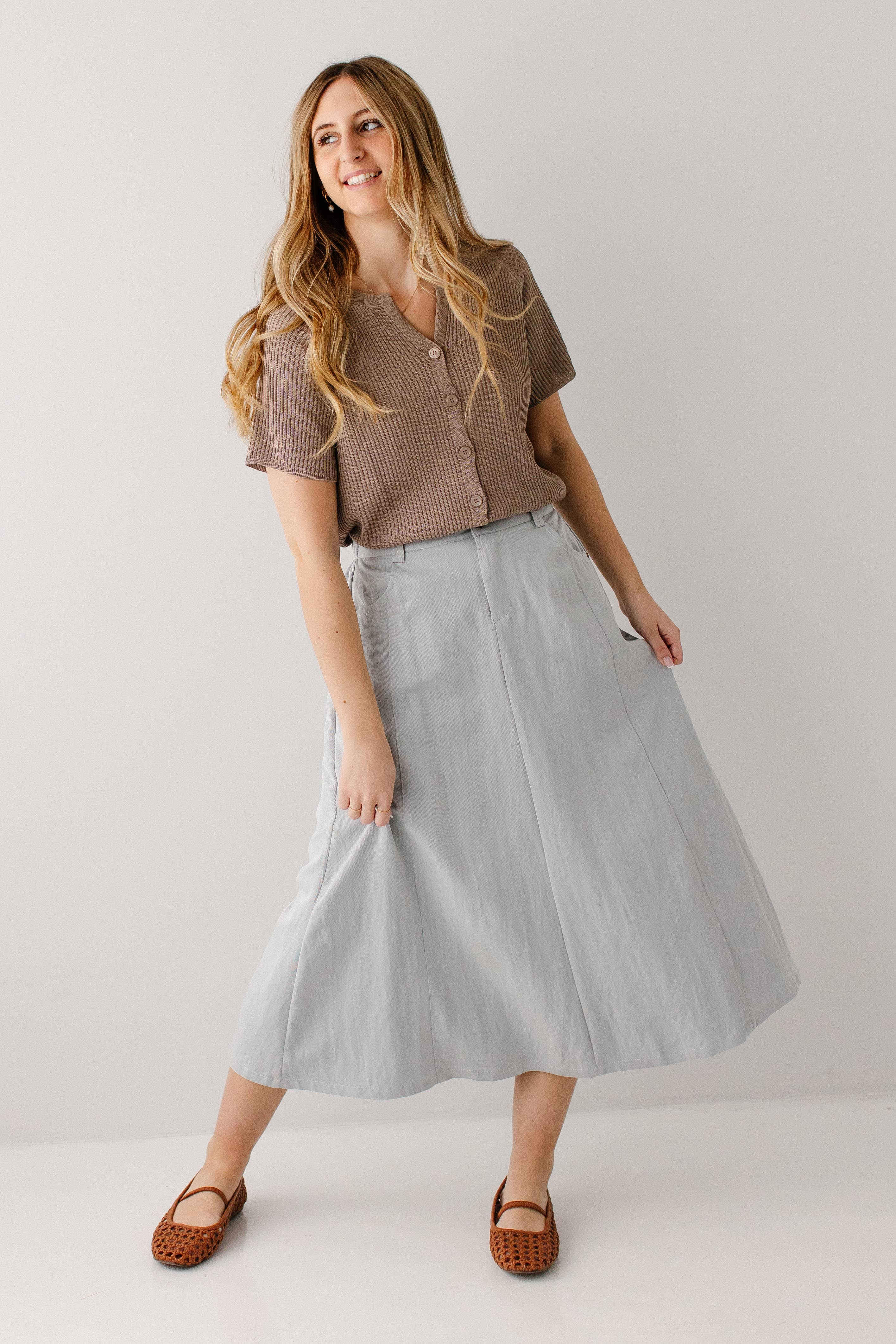 Thames A-Line Midi Skirt - Image 8