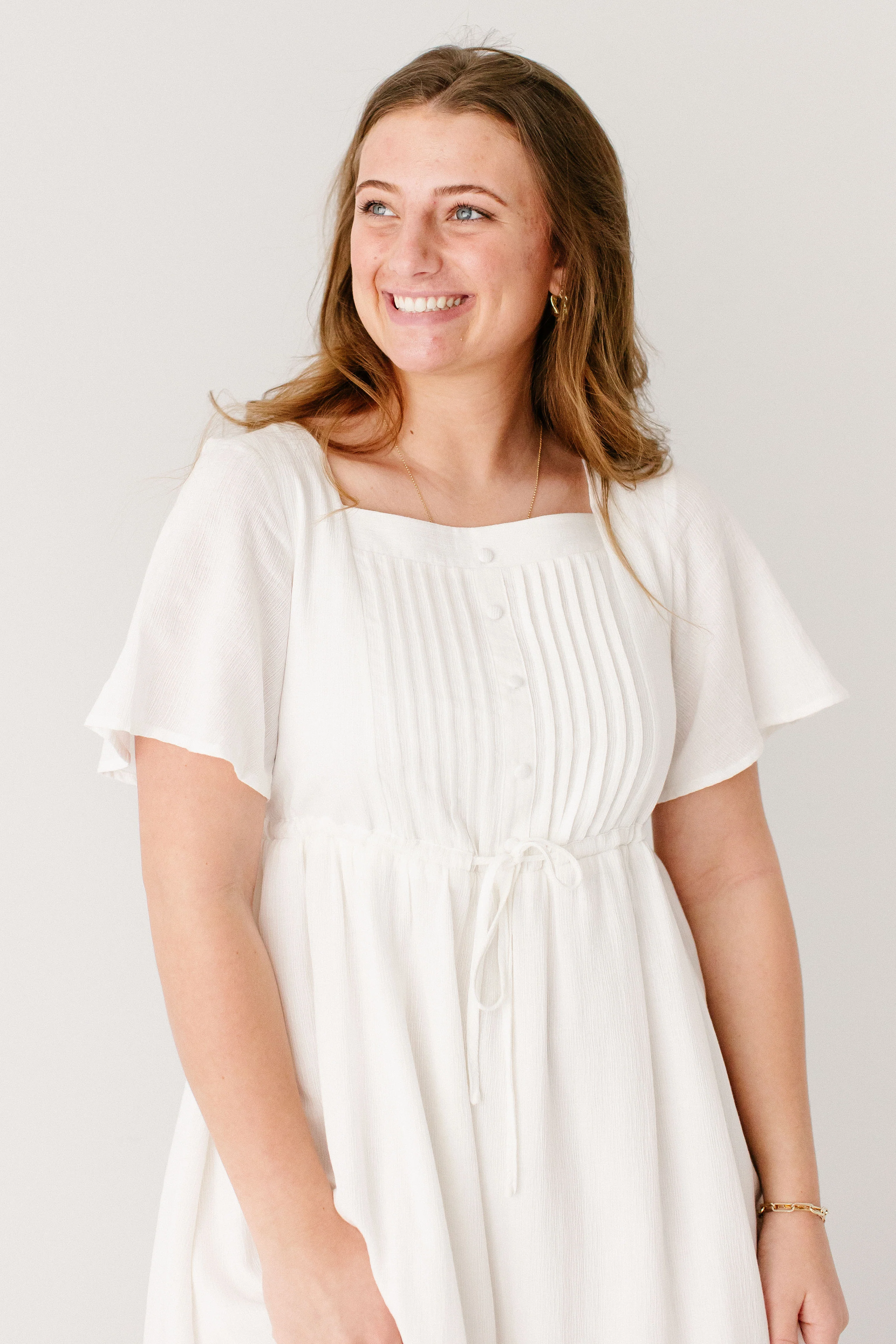 Trinity Pintuck Bodice Midi Dress - Image 3