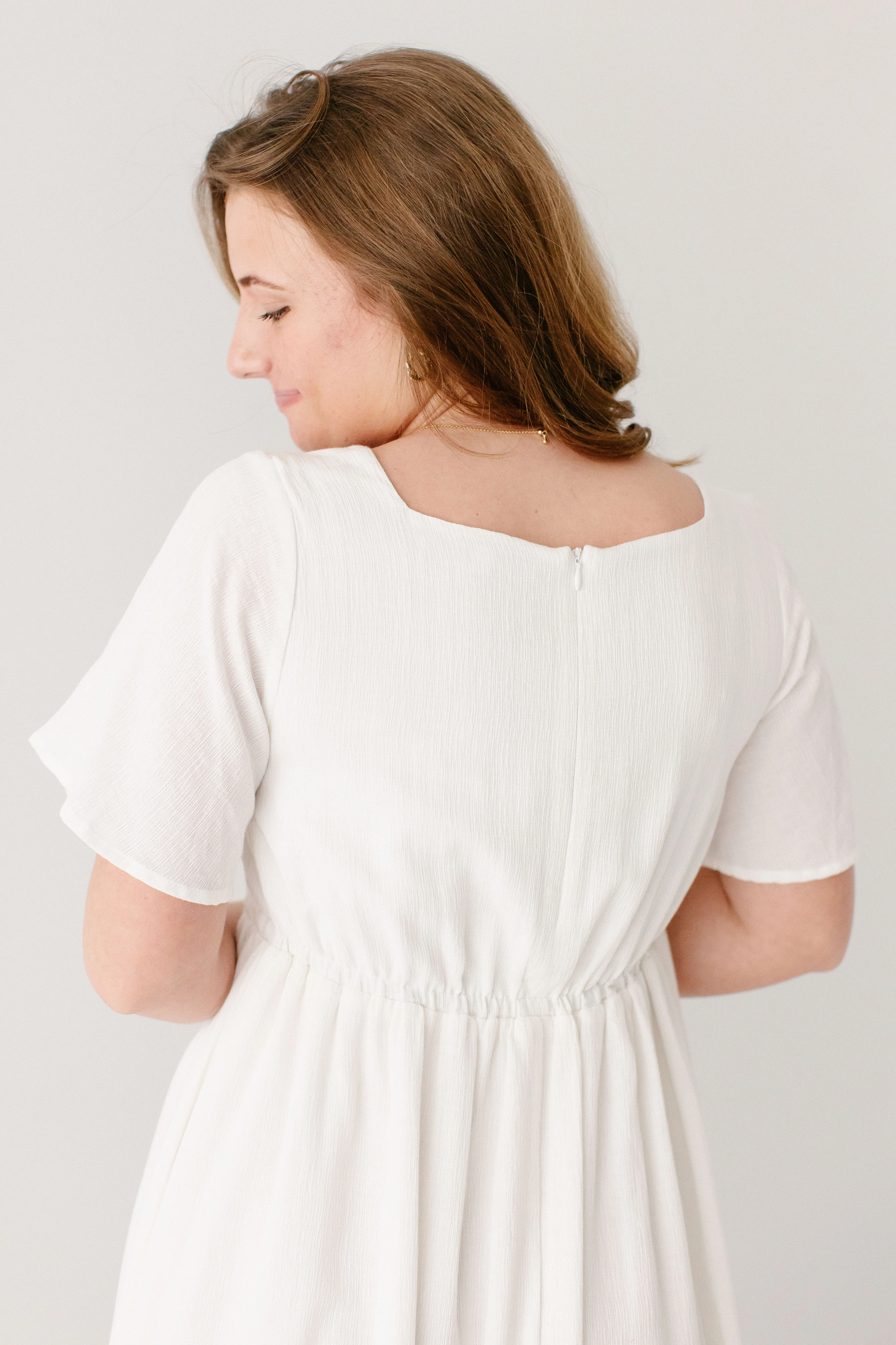 Trinity Pintuck Bodice Midi Dress - Image 6