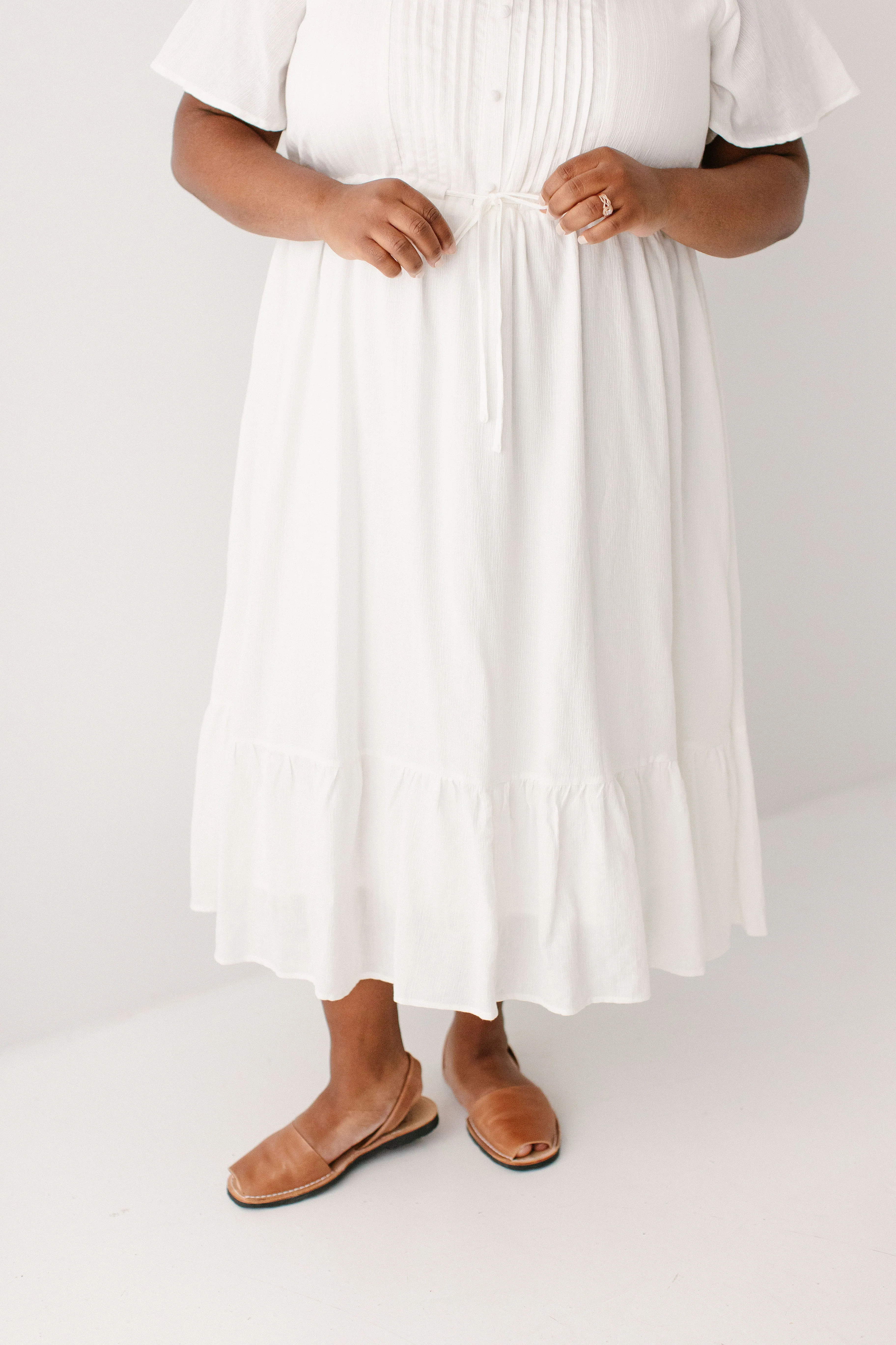 Trinity Pintuck Bodice Midi Dress - Image 8