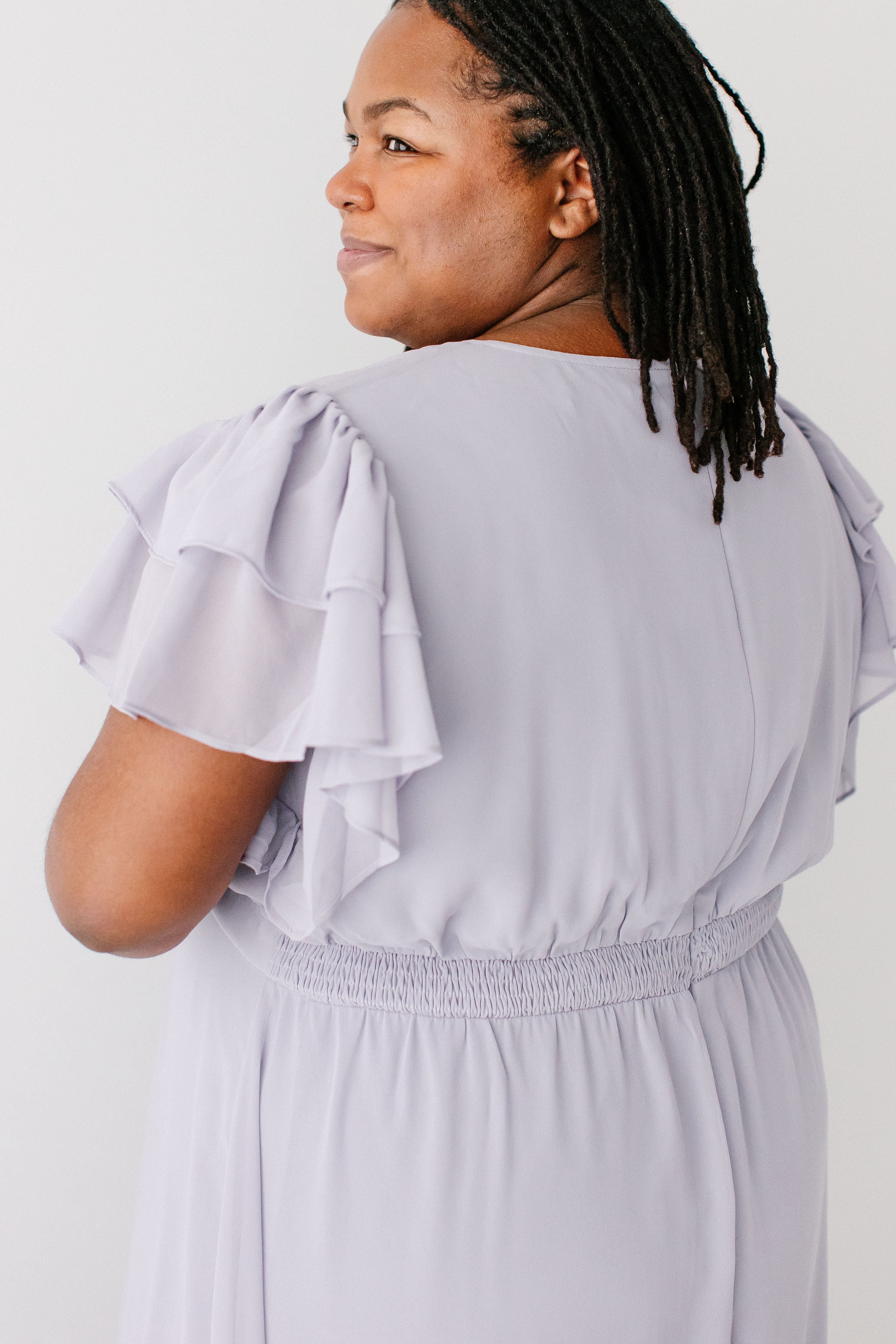 Valencia Flutter Sleeve Maxi Dress FINAL SALE - Image 12