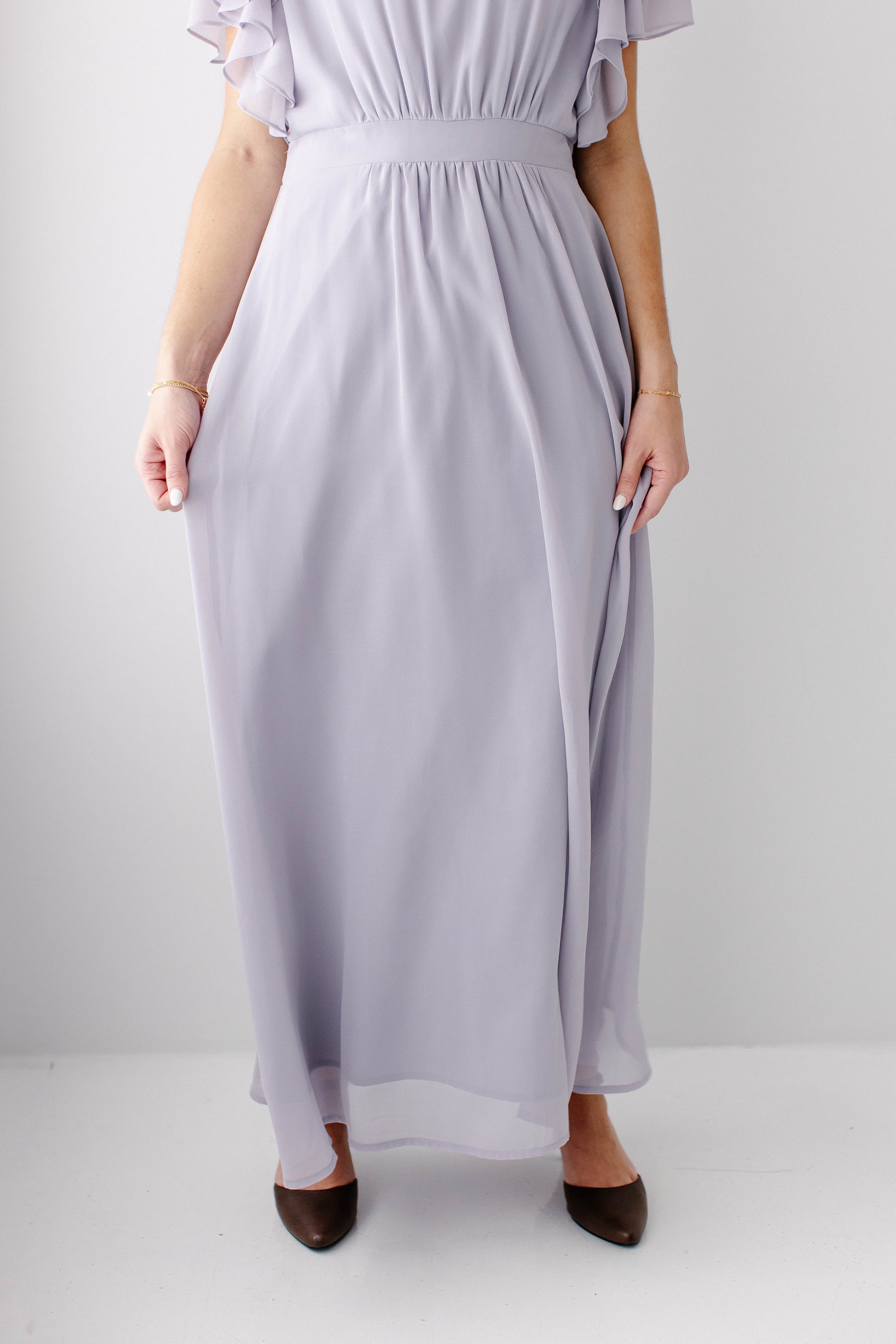 Valencia Flutter Sleeve Maxi Dress FINAL SALE - Image 5