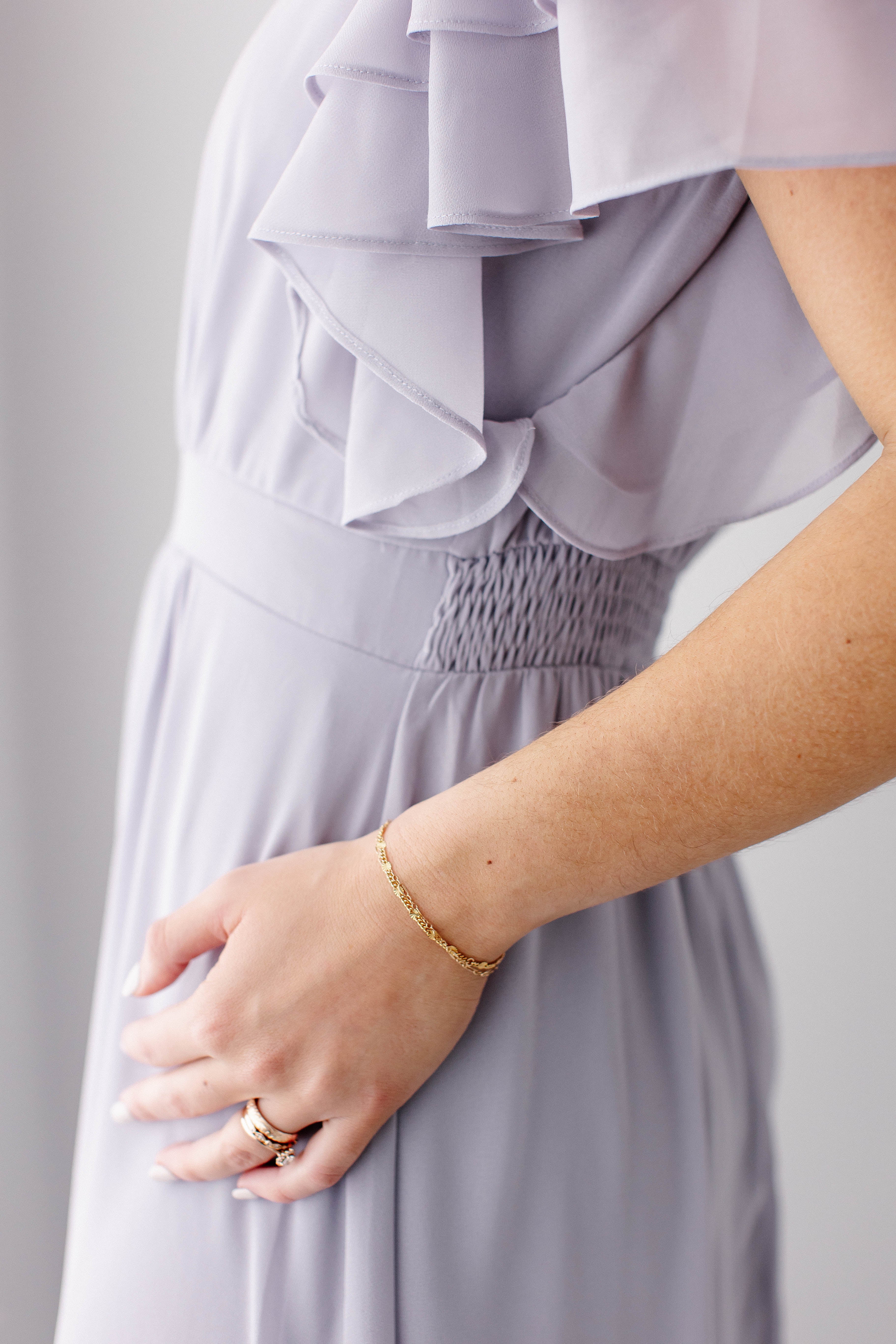 Valencia Flutter Sleeve Maxi Dress FINAL SALE - Image 7