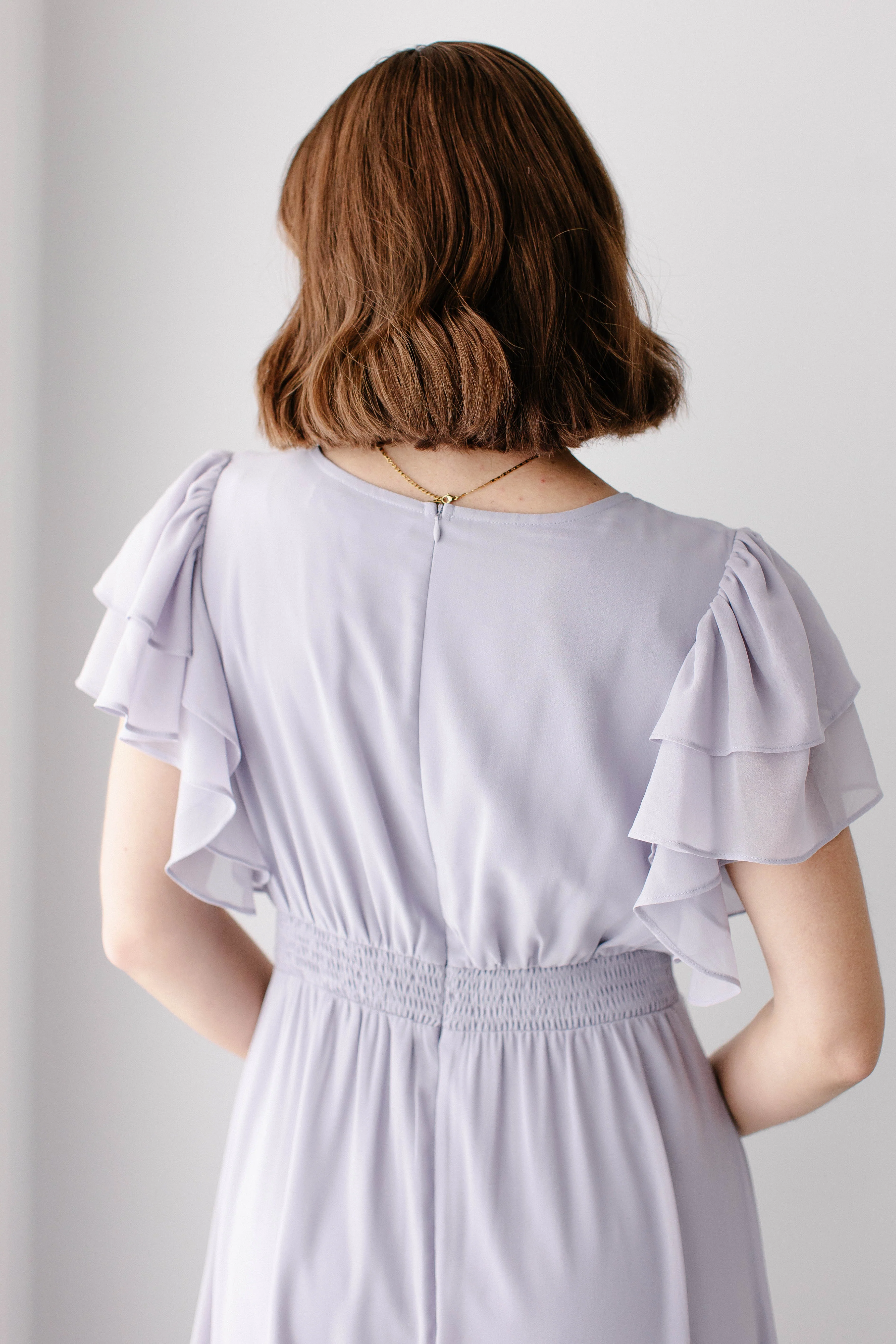 Valencia Flutter Sleeve Maxi Dress FINAL SALE - Image 8