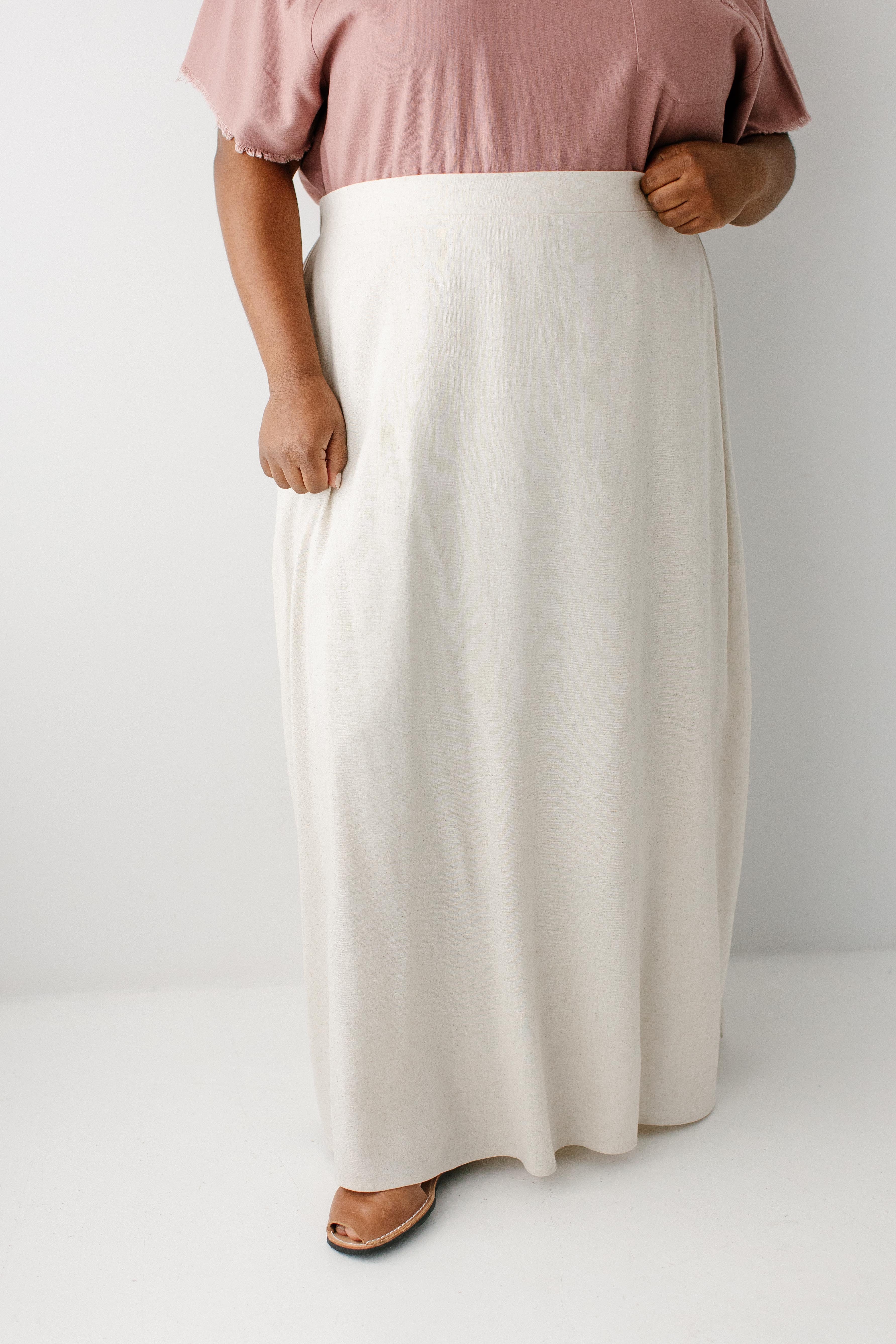 Vera Linen Blend Maxi Skirt - Image 8