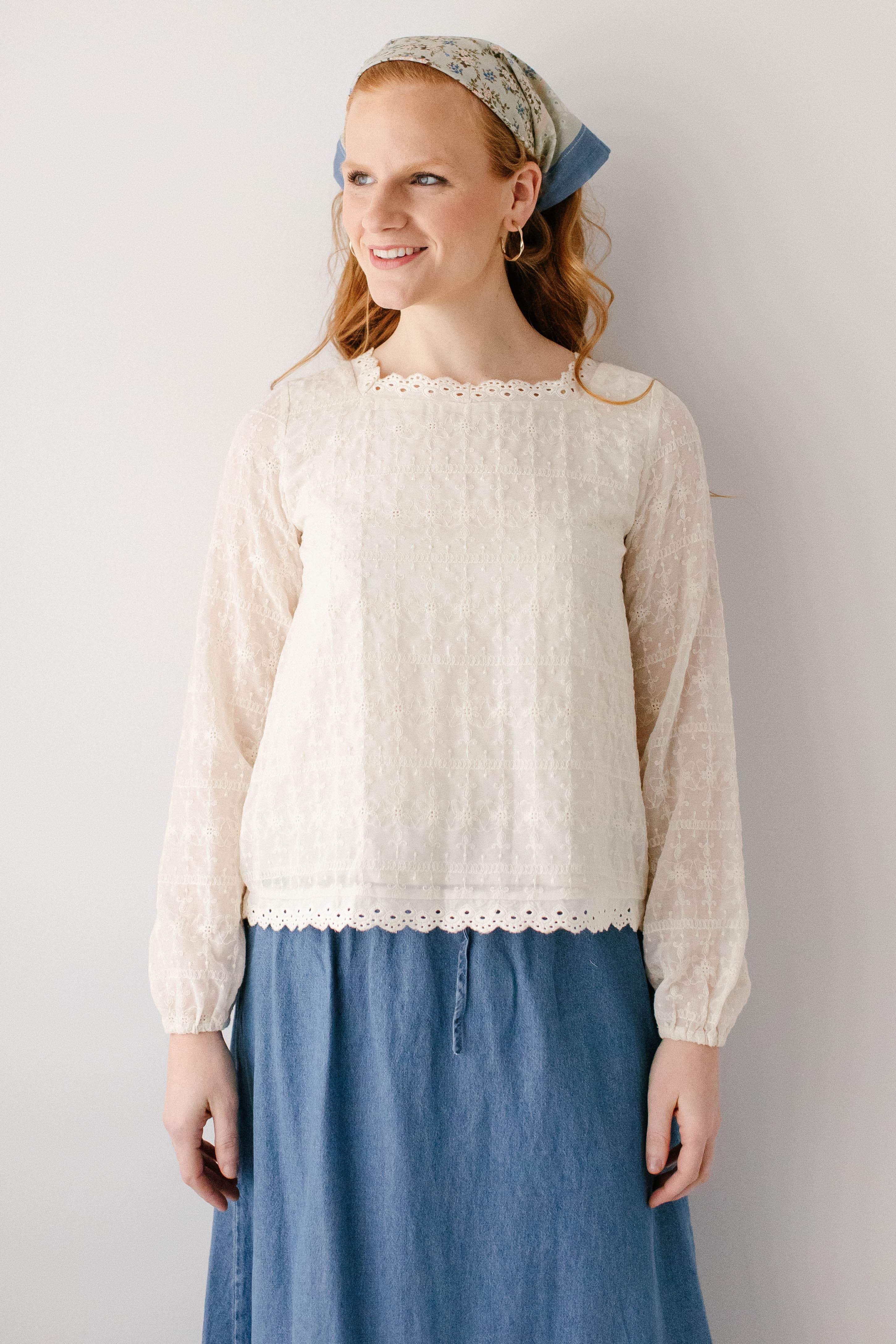 Victoria Embroidered Lace Top