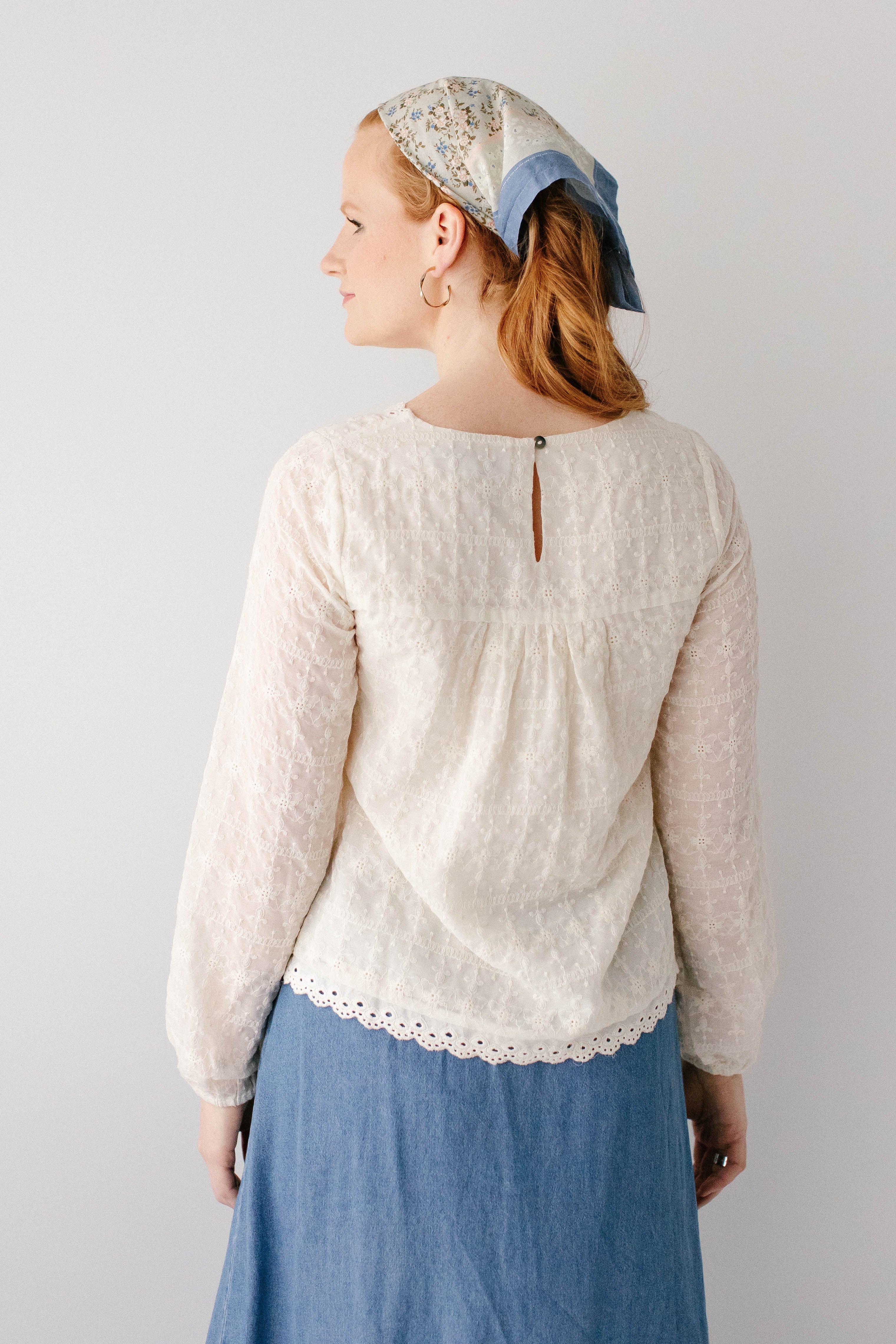 Victoria Embroidered Lace Top - Image 8