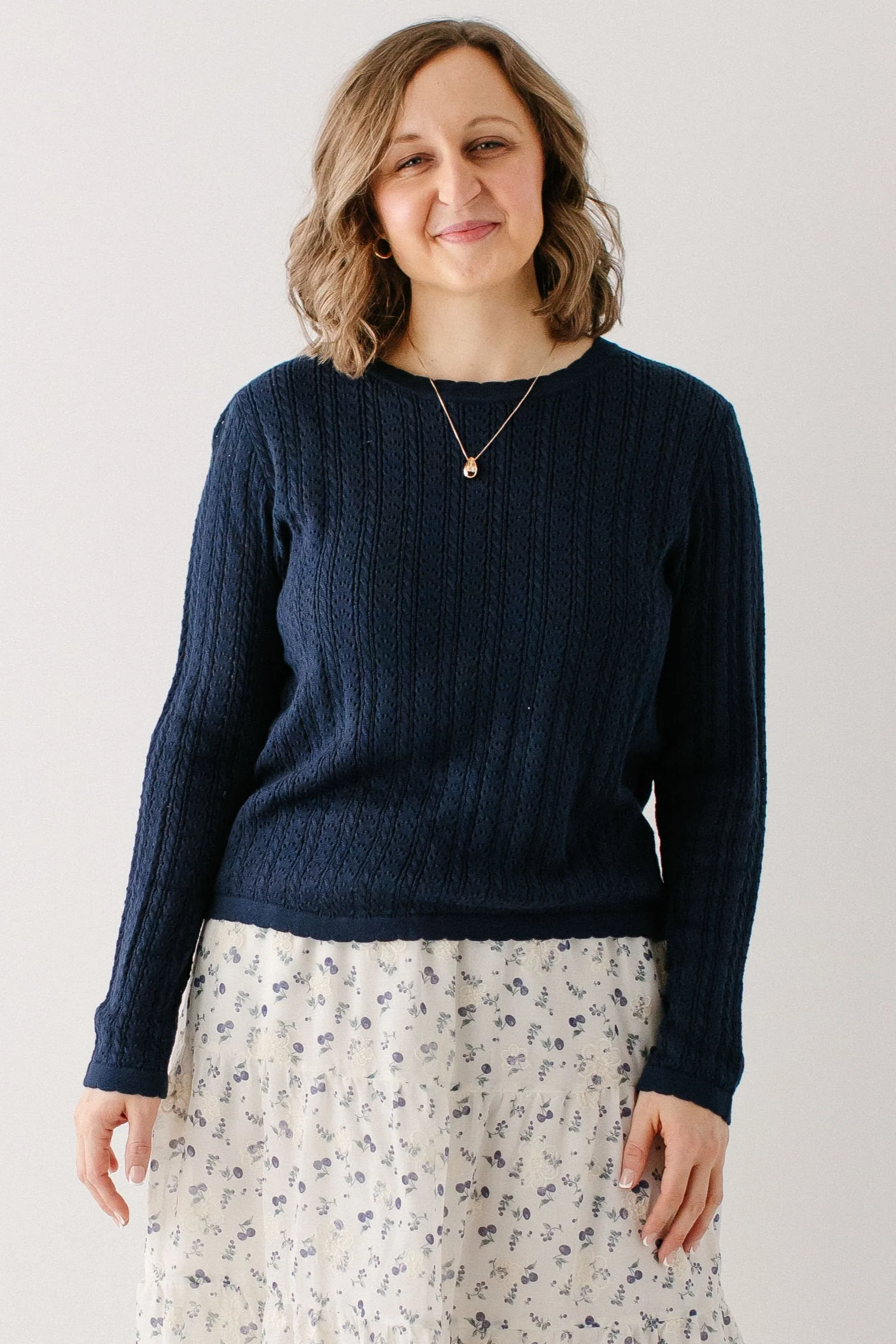 Waverly Pointelle Sweater FINAL SALE - Image 3