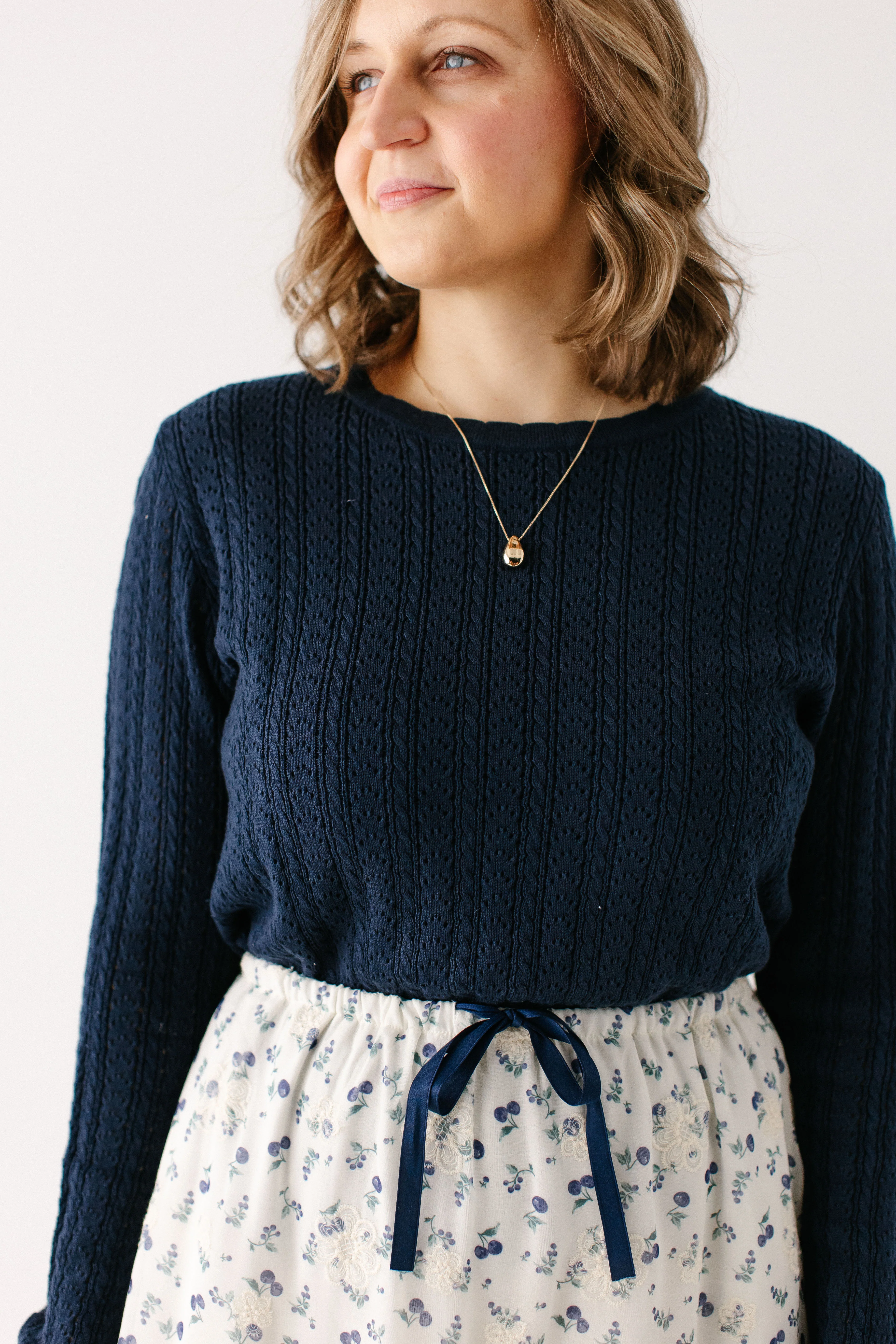 Waverly Pointelle Sweater FINAL SALE - Image 4