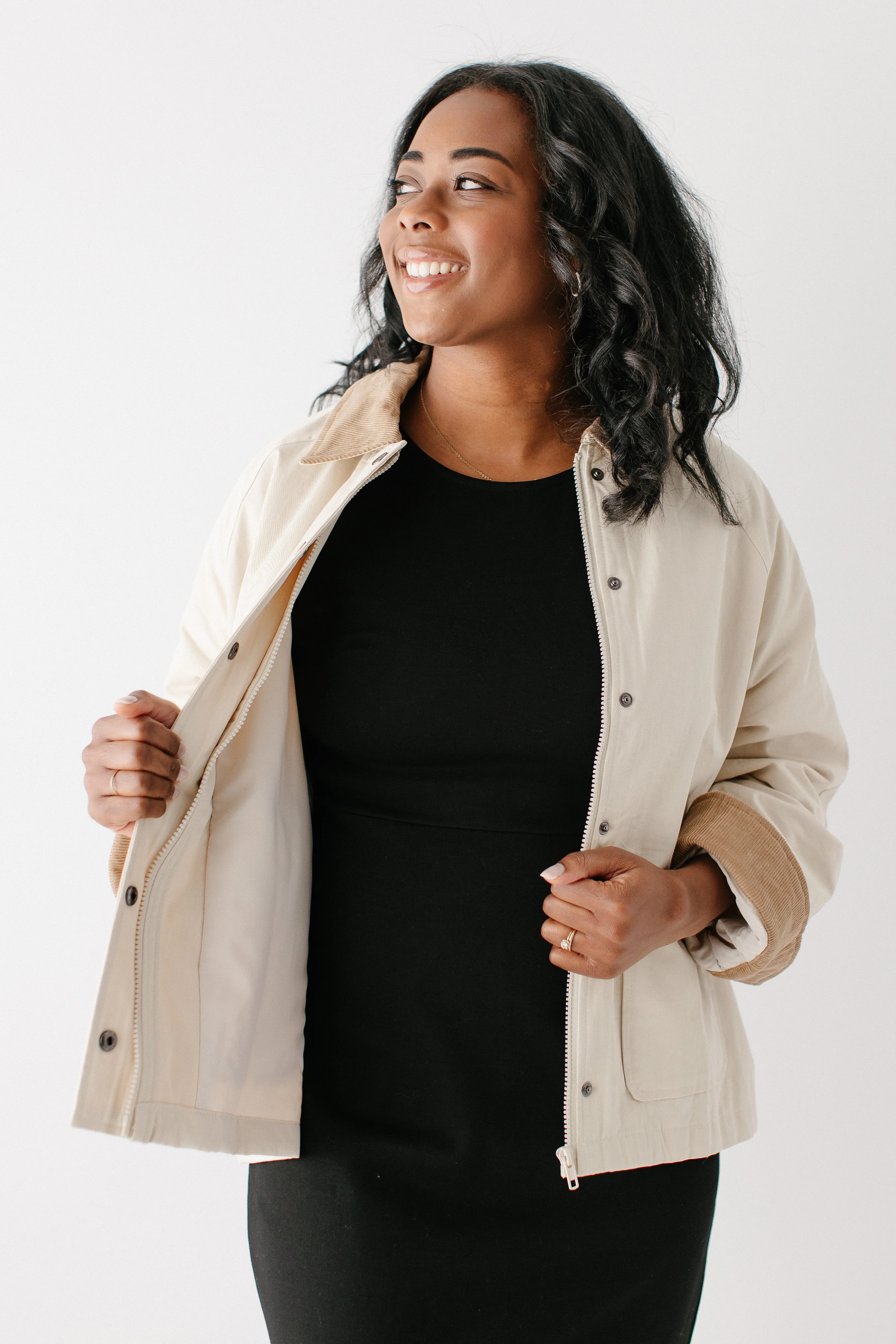 'Weston' Corduroy Contrast Barn Jacket FINAL SALE - Image 2