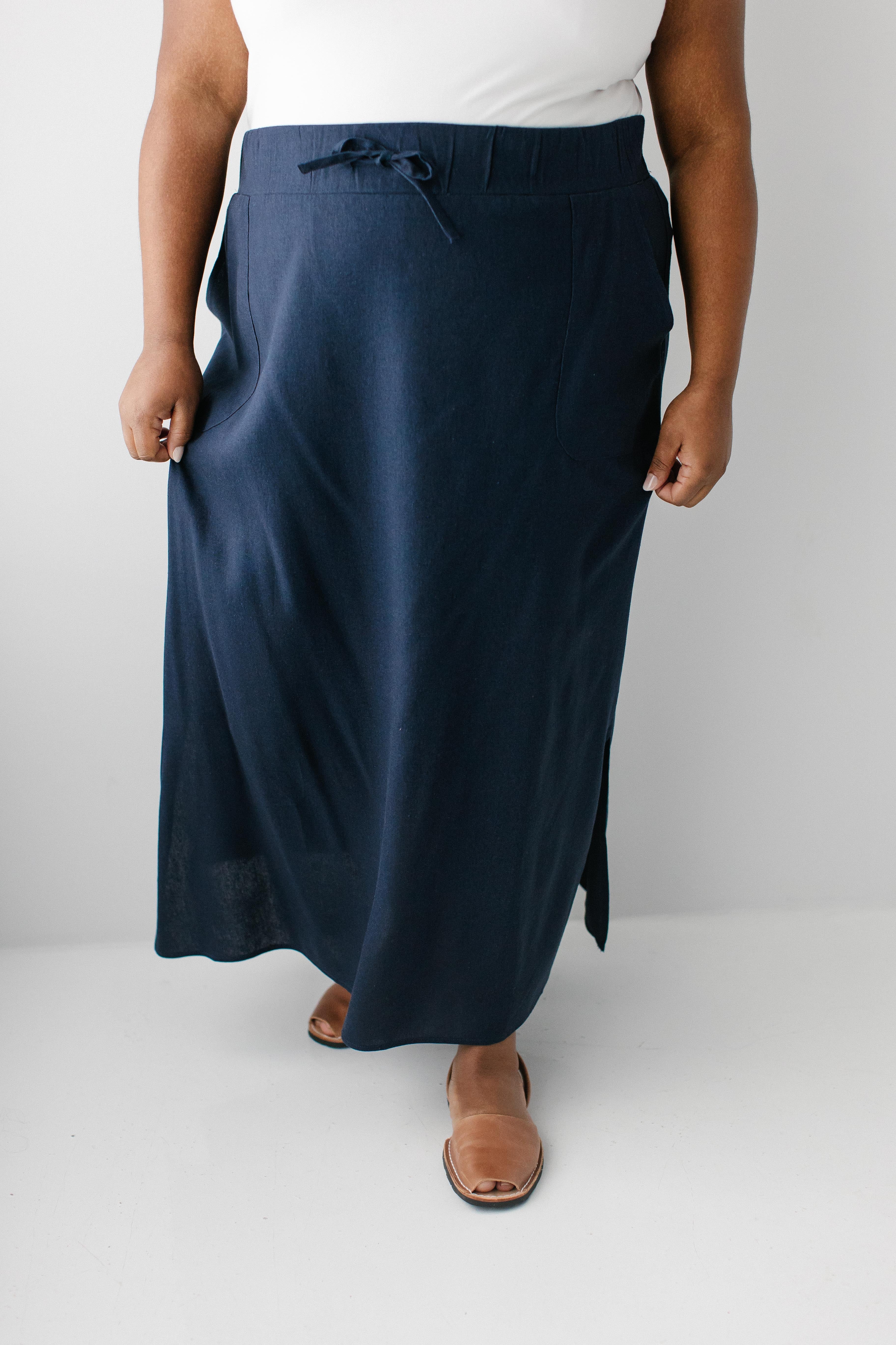 Winslet Tie Waist Maxi Skirt - Image 11