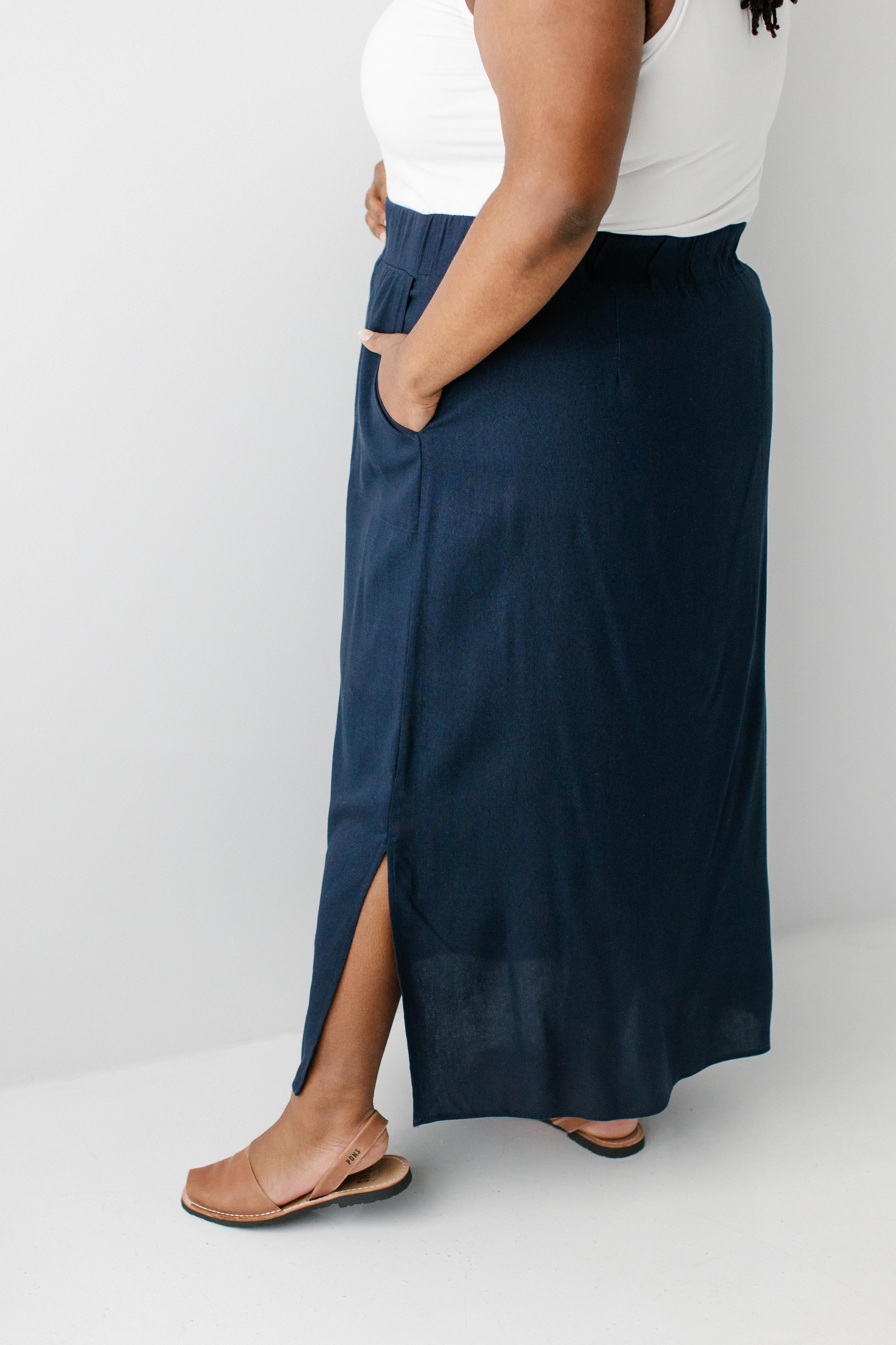Winslet Tie Waist Maxi Skirt - Image 12