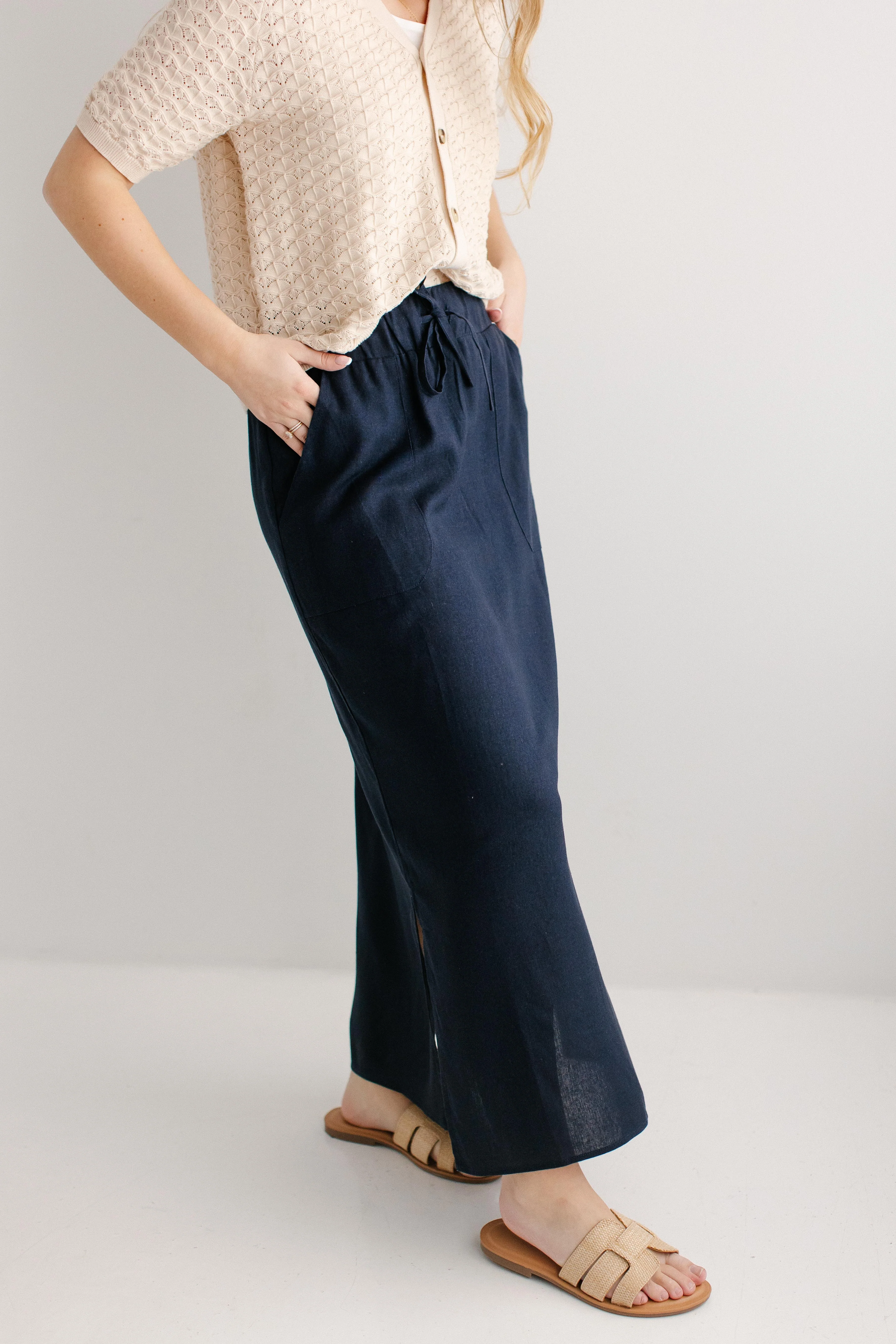 Winslet Tie Waist Maxi Skirt - Image 4