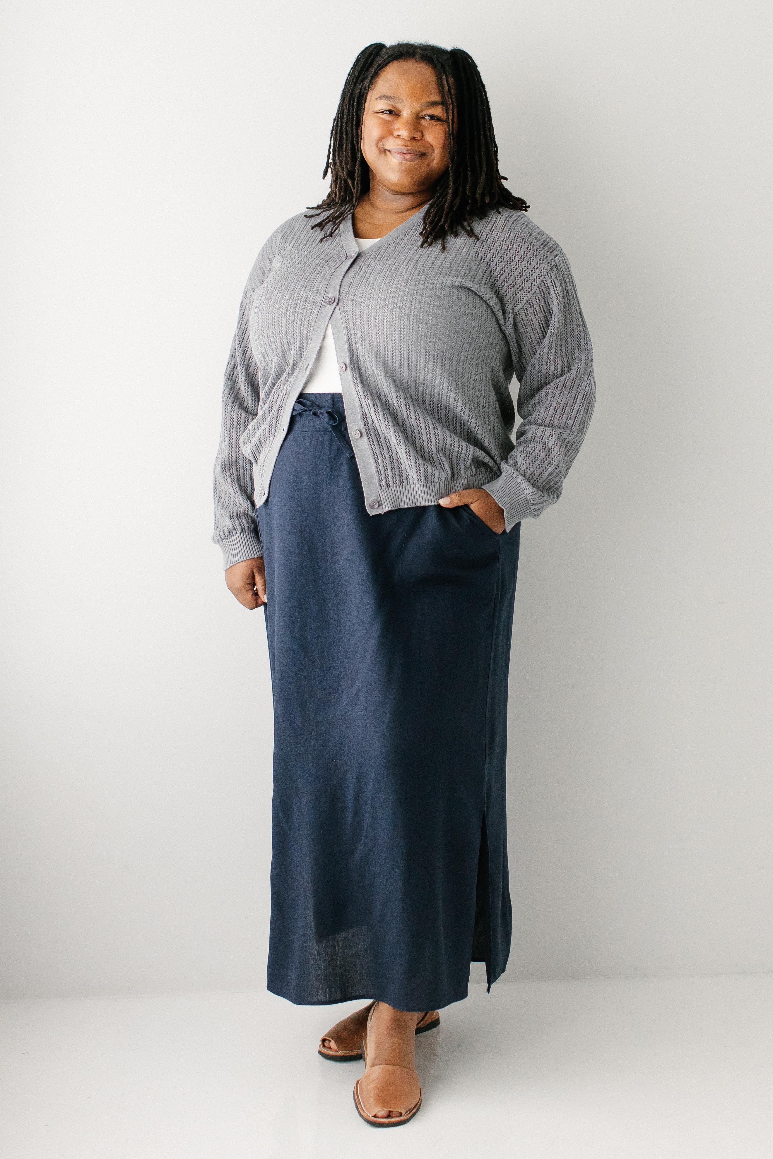 Winslet Tie Waist Maxi Skirt - Image 9