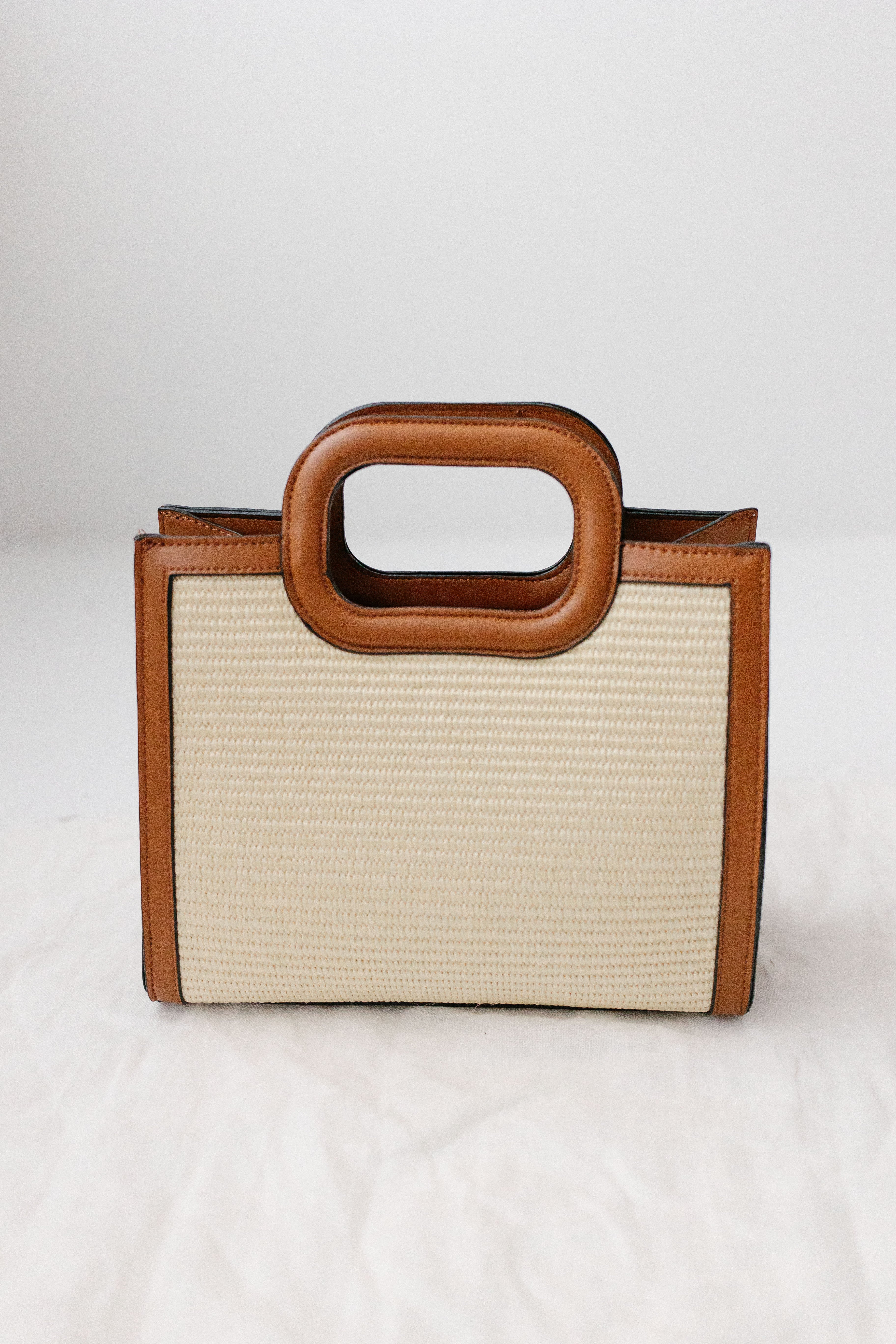 Woven Square Handle Purse - Image 3