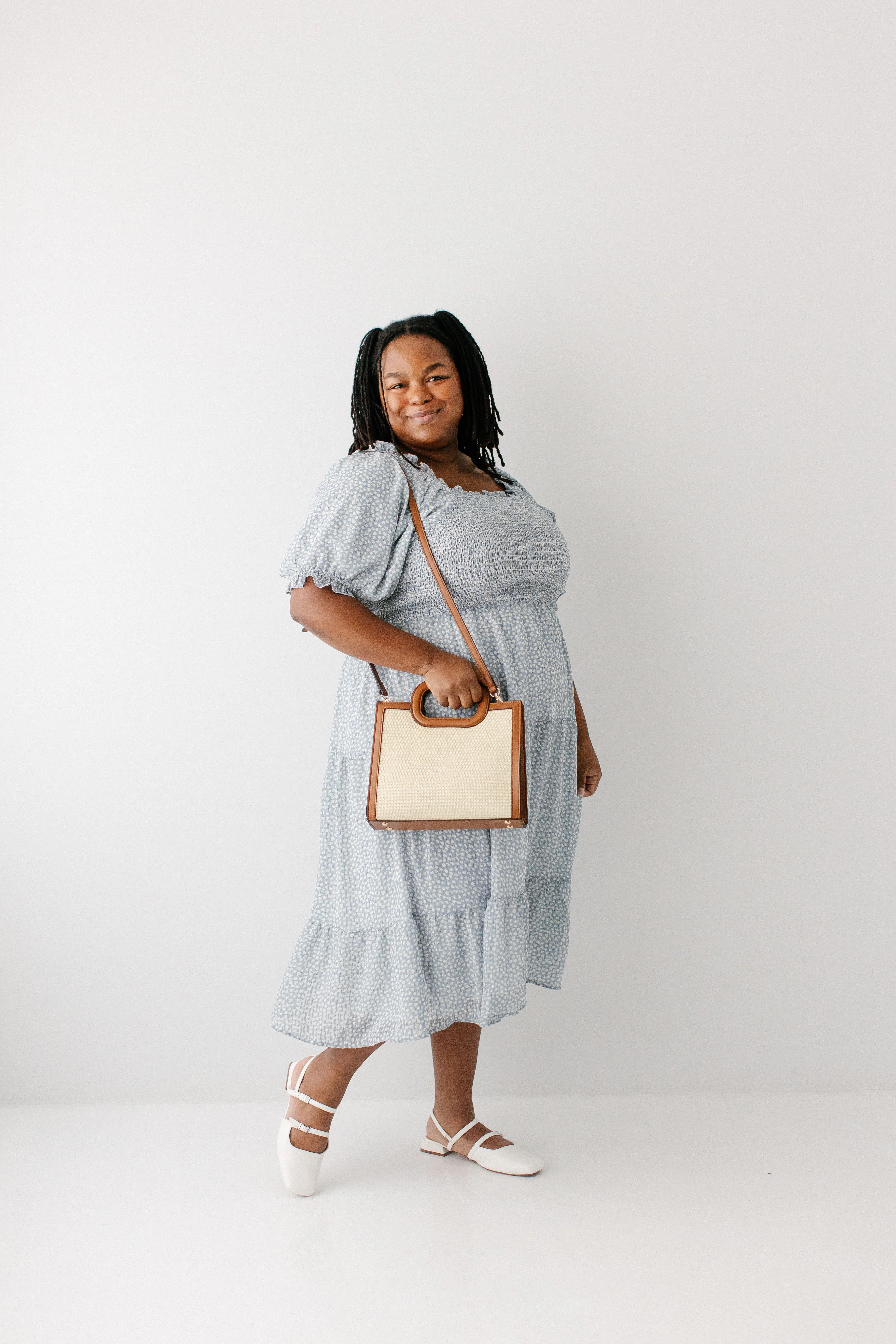 Woven Square Handle Purse - Image 5