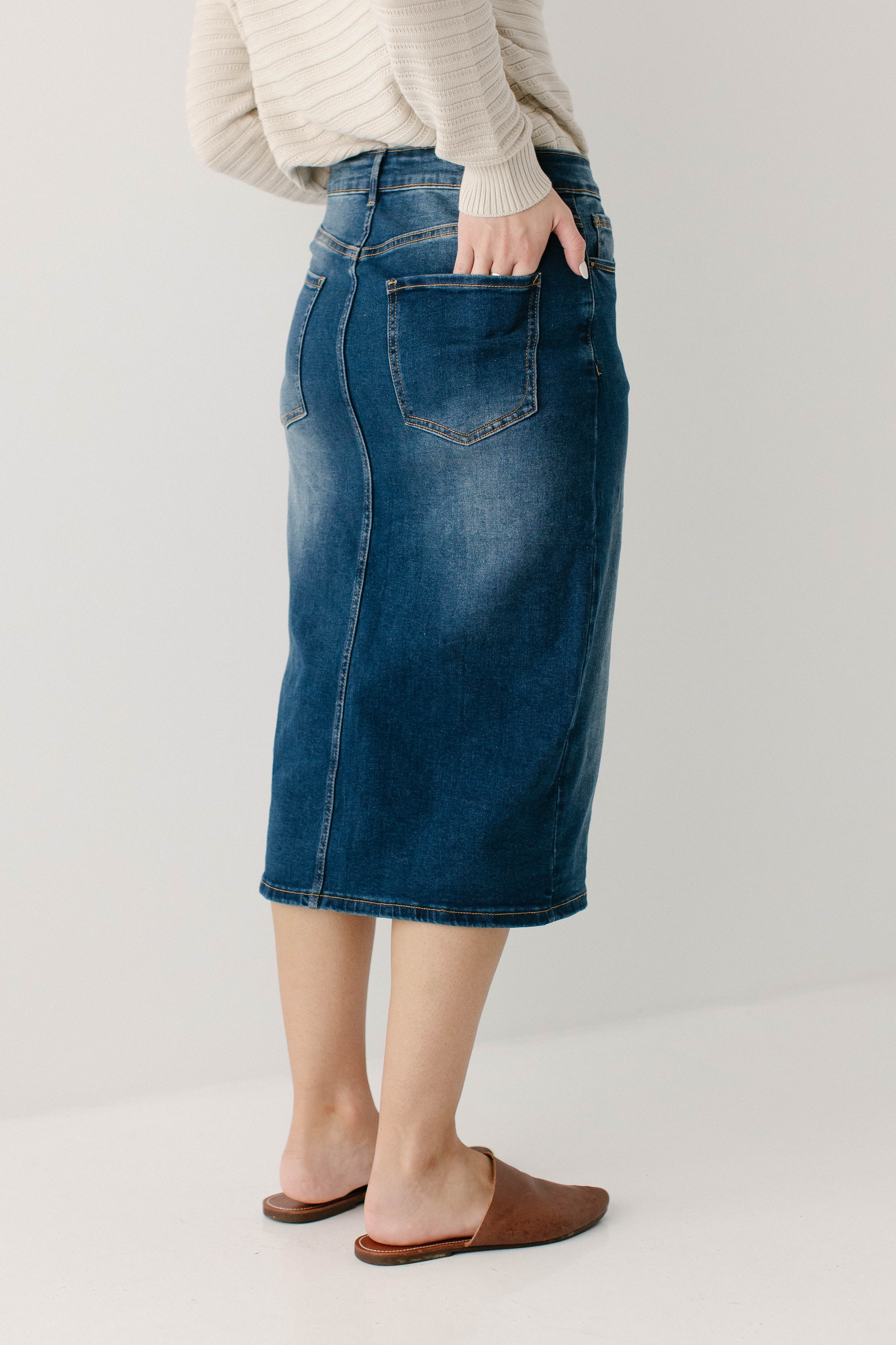 Wren Classic Denim Skirt - Image 25
