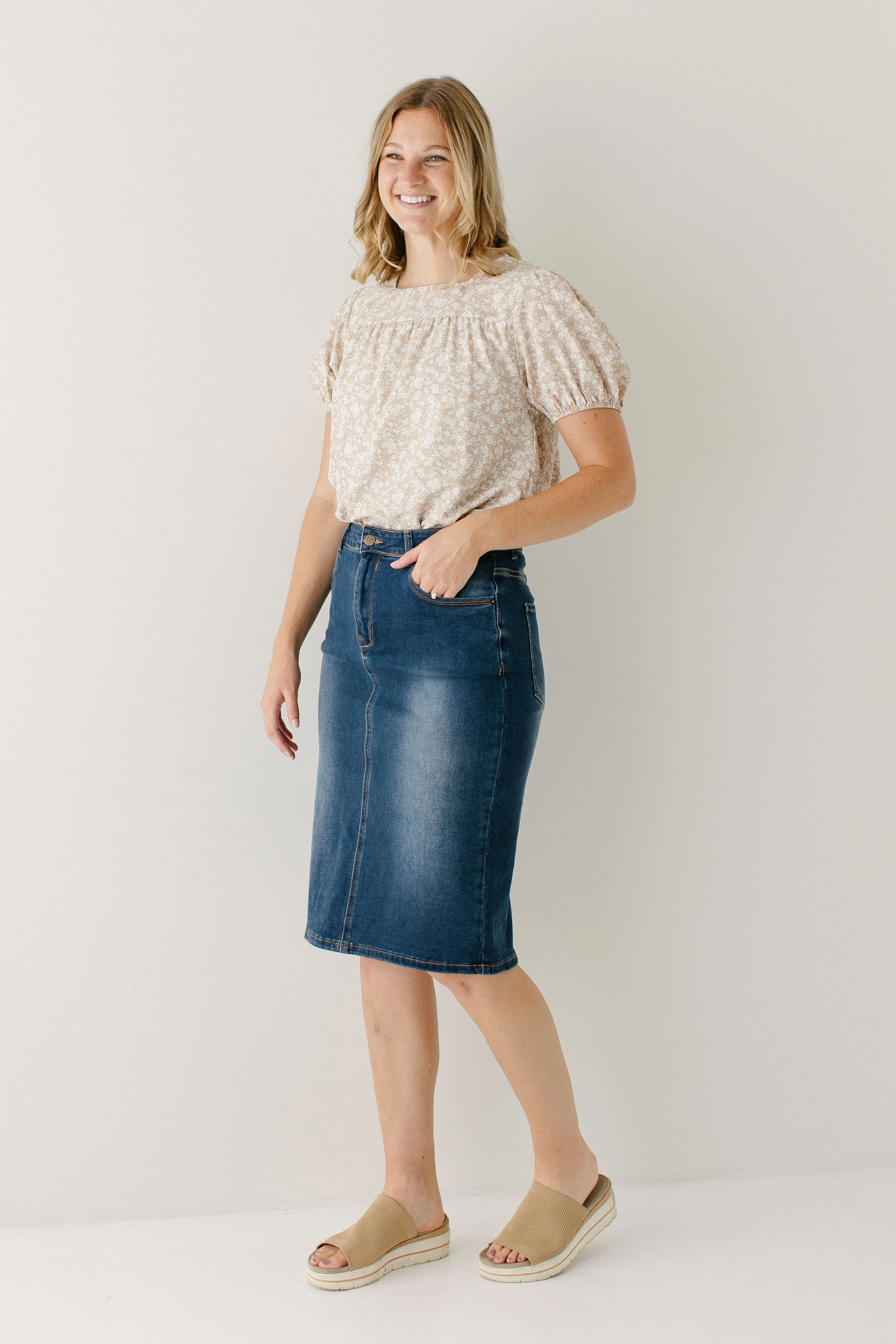 Wren Classic Denim Skirt - Image 3