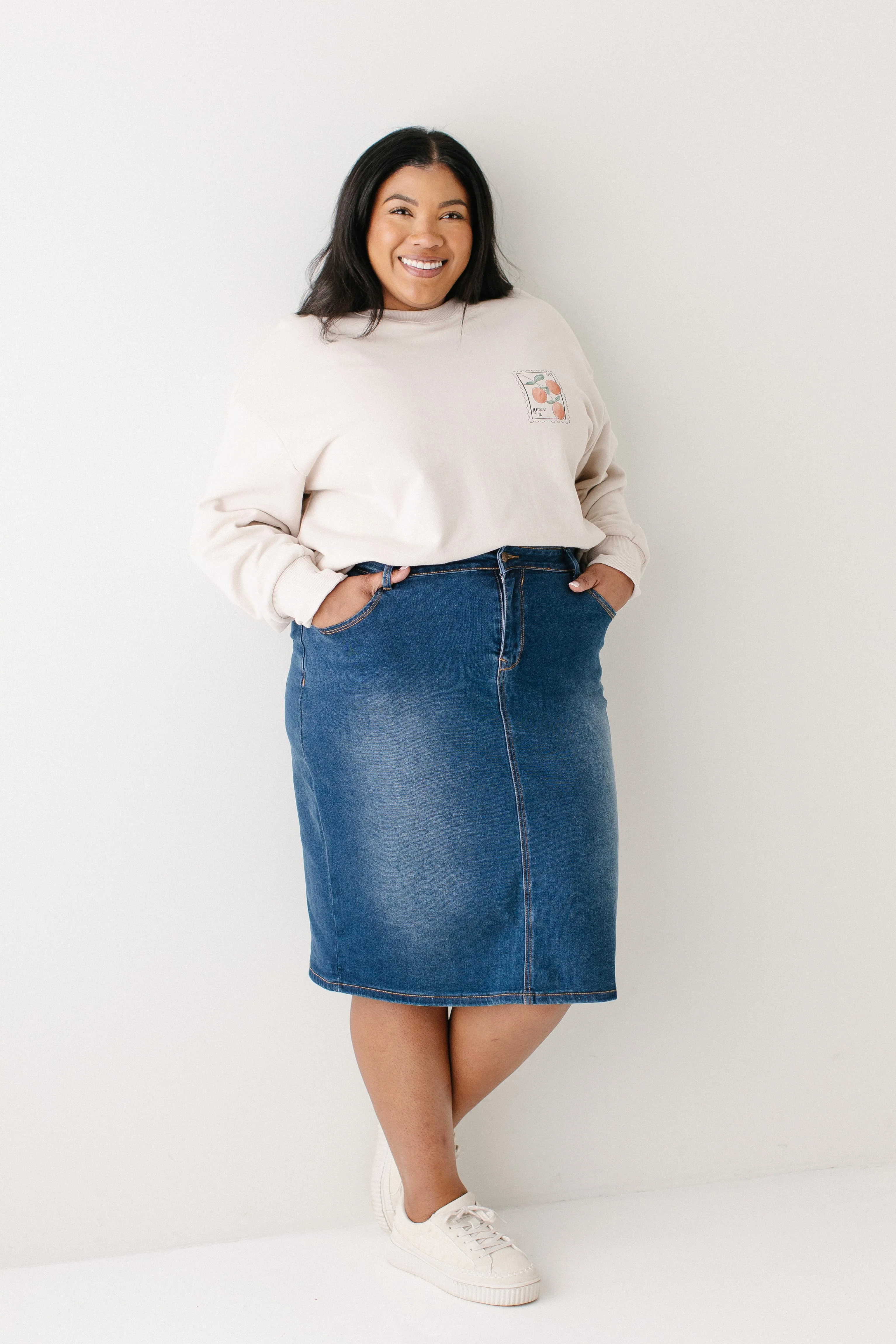 Wren Classic Denim Skirt - Image 5