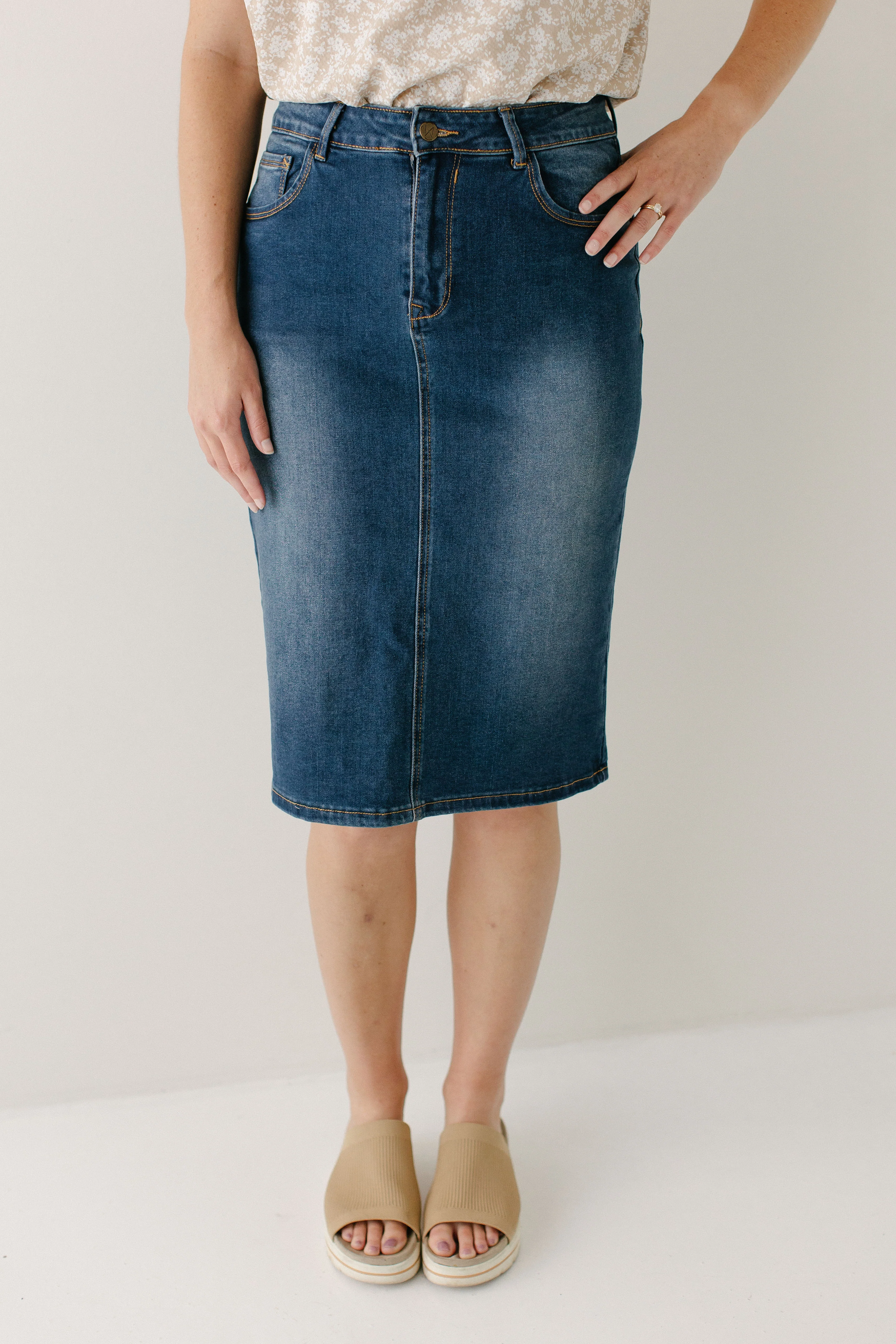 Wren Classic Denim Skirt - Image 7