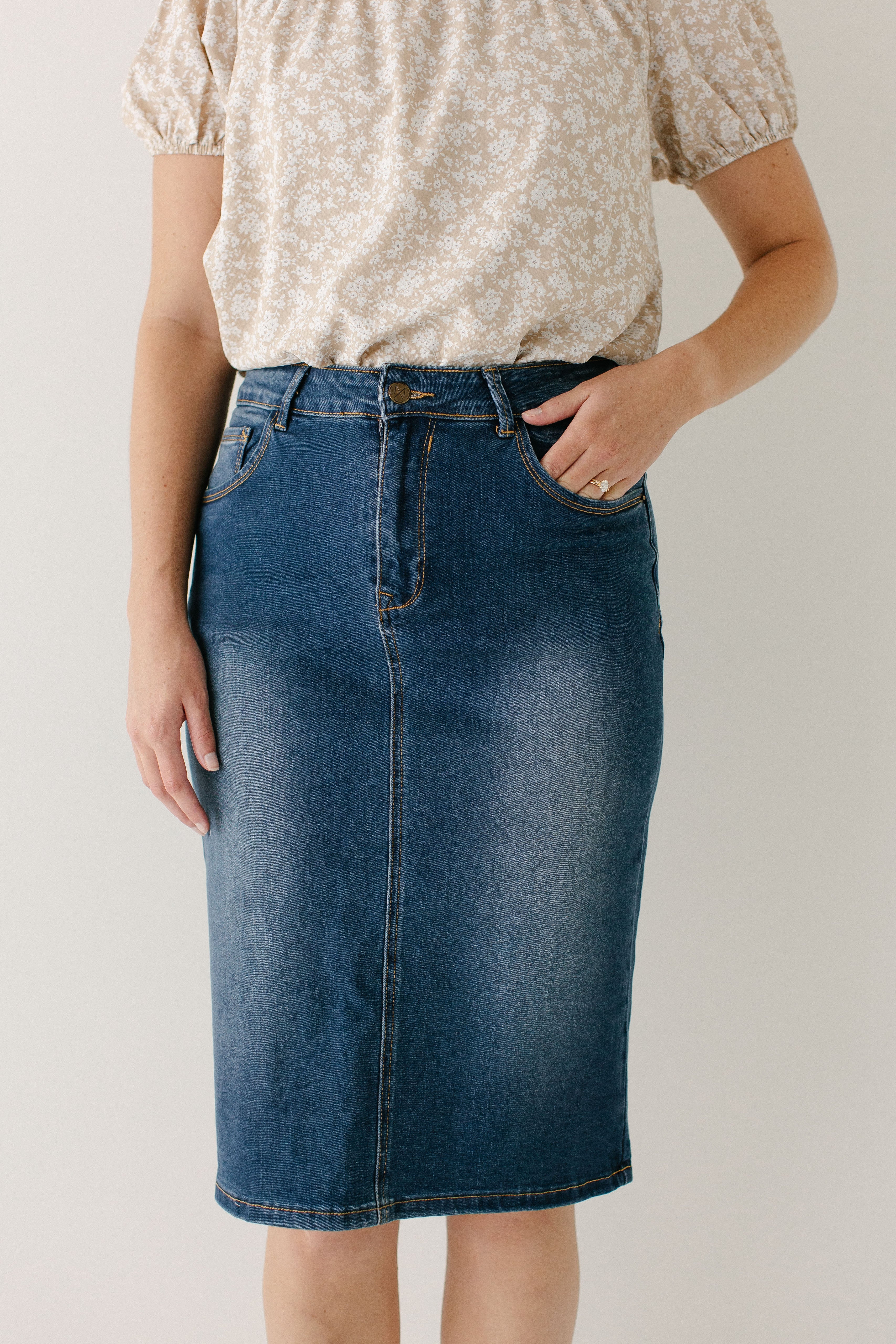 Wren Classic Denim Skirt - Image 8