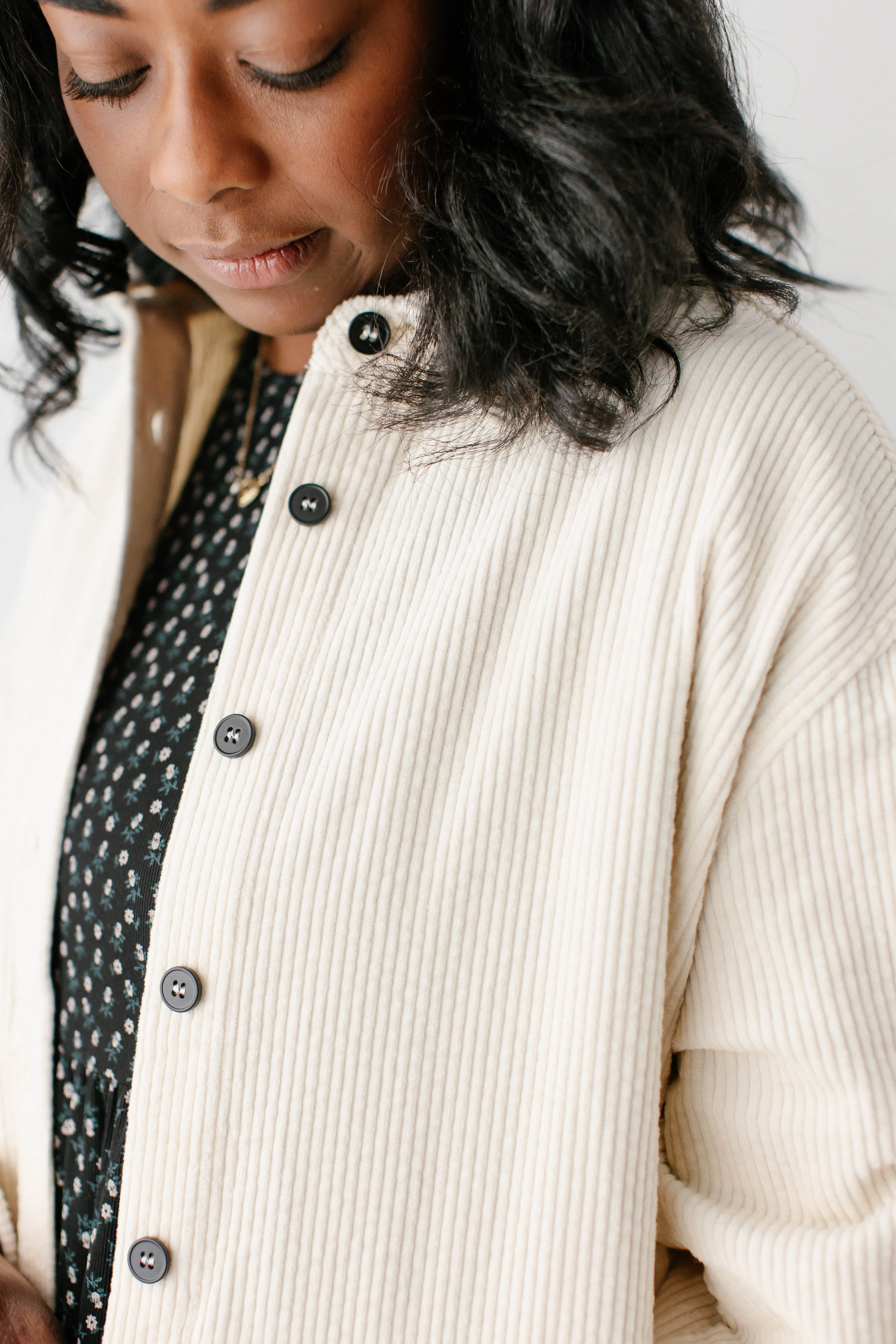 'Wynter' Corduroy Button Down Shacket FINAL SALE - Image 4