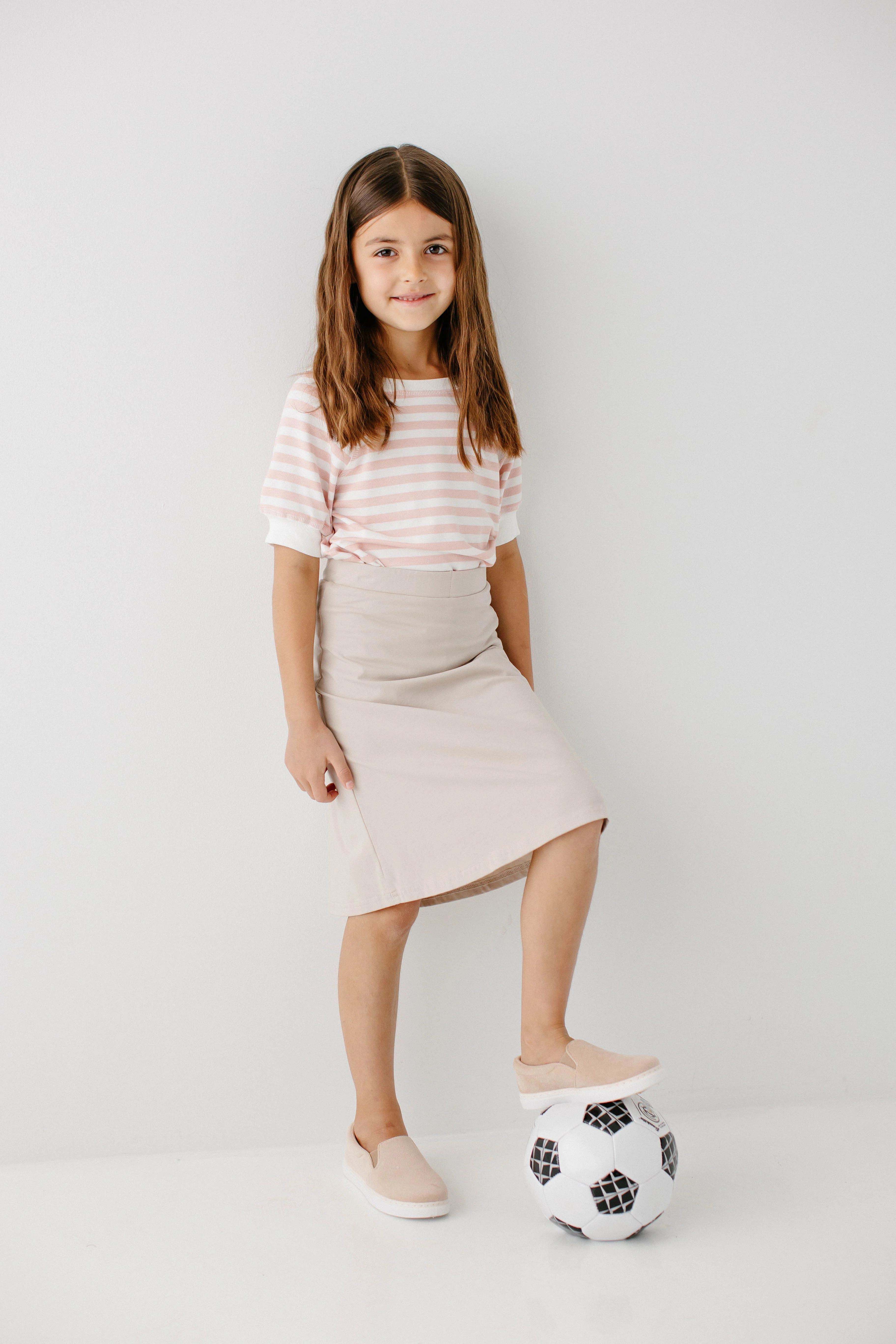Zoey Girl Skort in Stone - Image 3