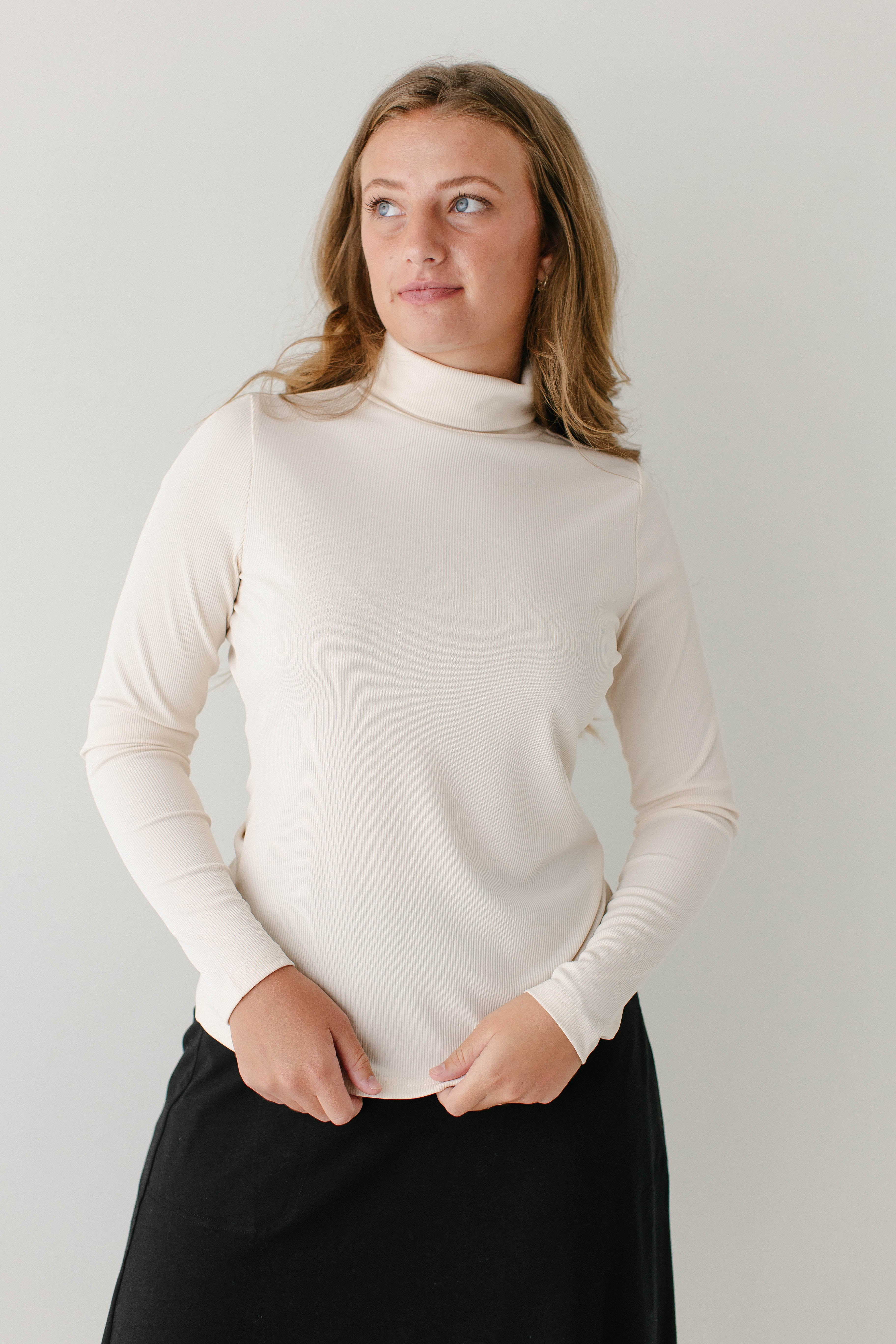 Zuri Ribbed Turtleneck FINAL SALE