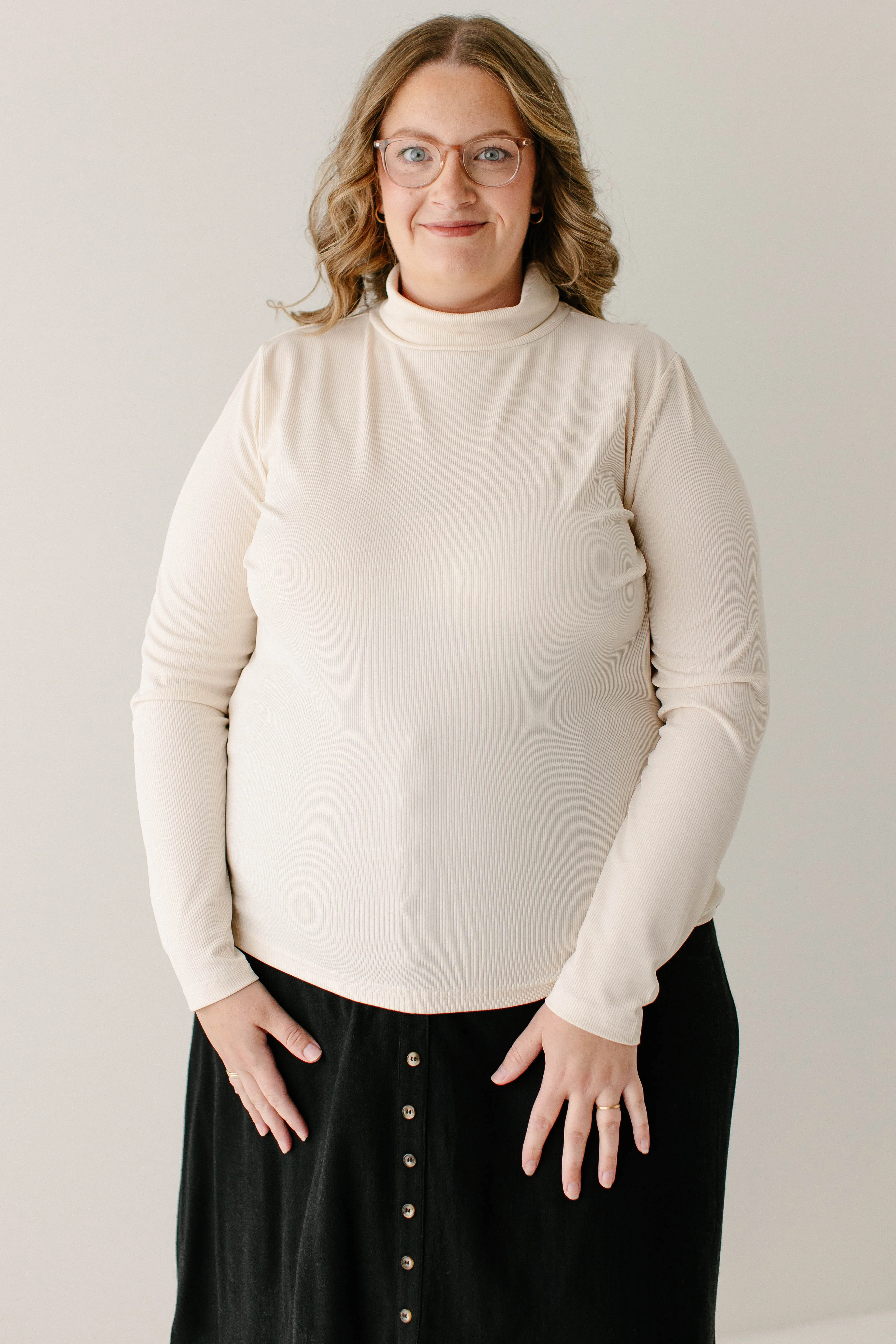 Zuri Ribbed Turtleneck FINAL SALE - Image 3